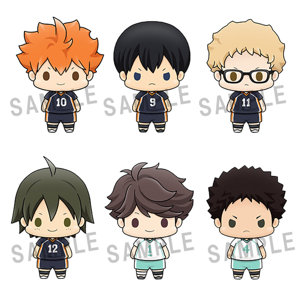 Megahouse Chokorin Mascot Haikyuu Vol.1, Complete set of 6 | 4535123834028