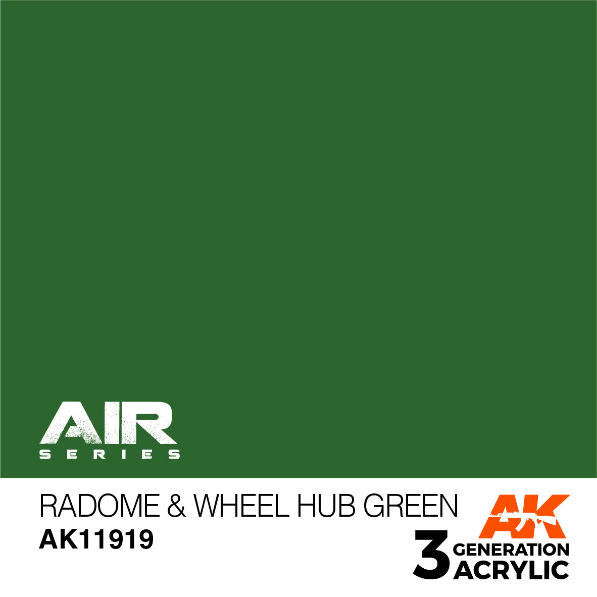 AK Interactive 3G Air - Radome & Wheel Hub Green | 8435568315839