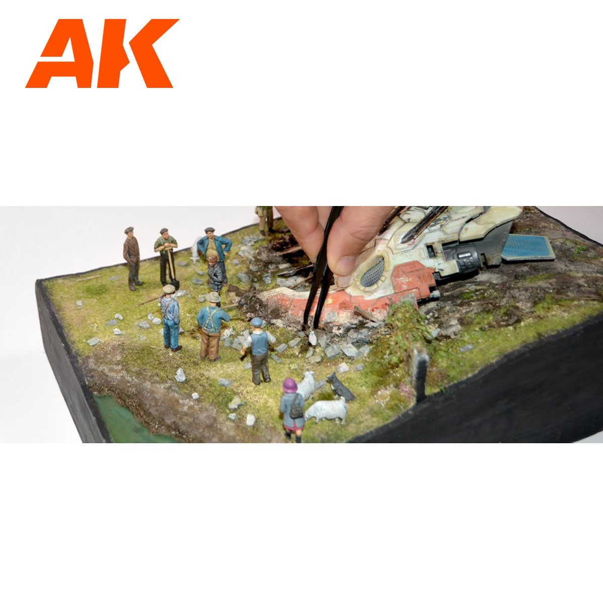 AK 1/35 Big Grey Rocks / Small Railroad Ballast | 8435568334243