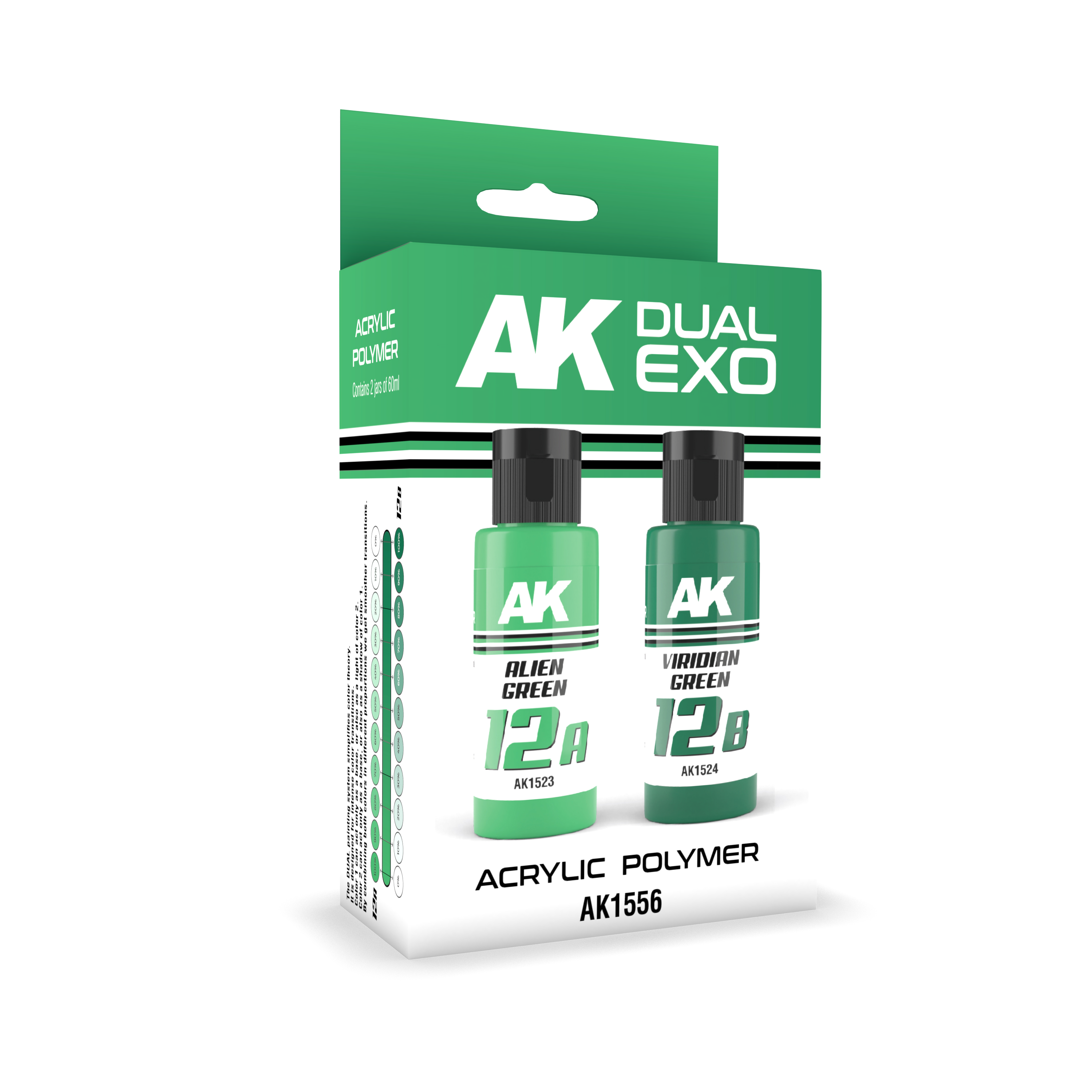 Ak Interactive Alien Green & Viridian Green Dual Exo Paint Set | 8435568327887