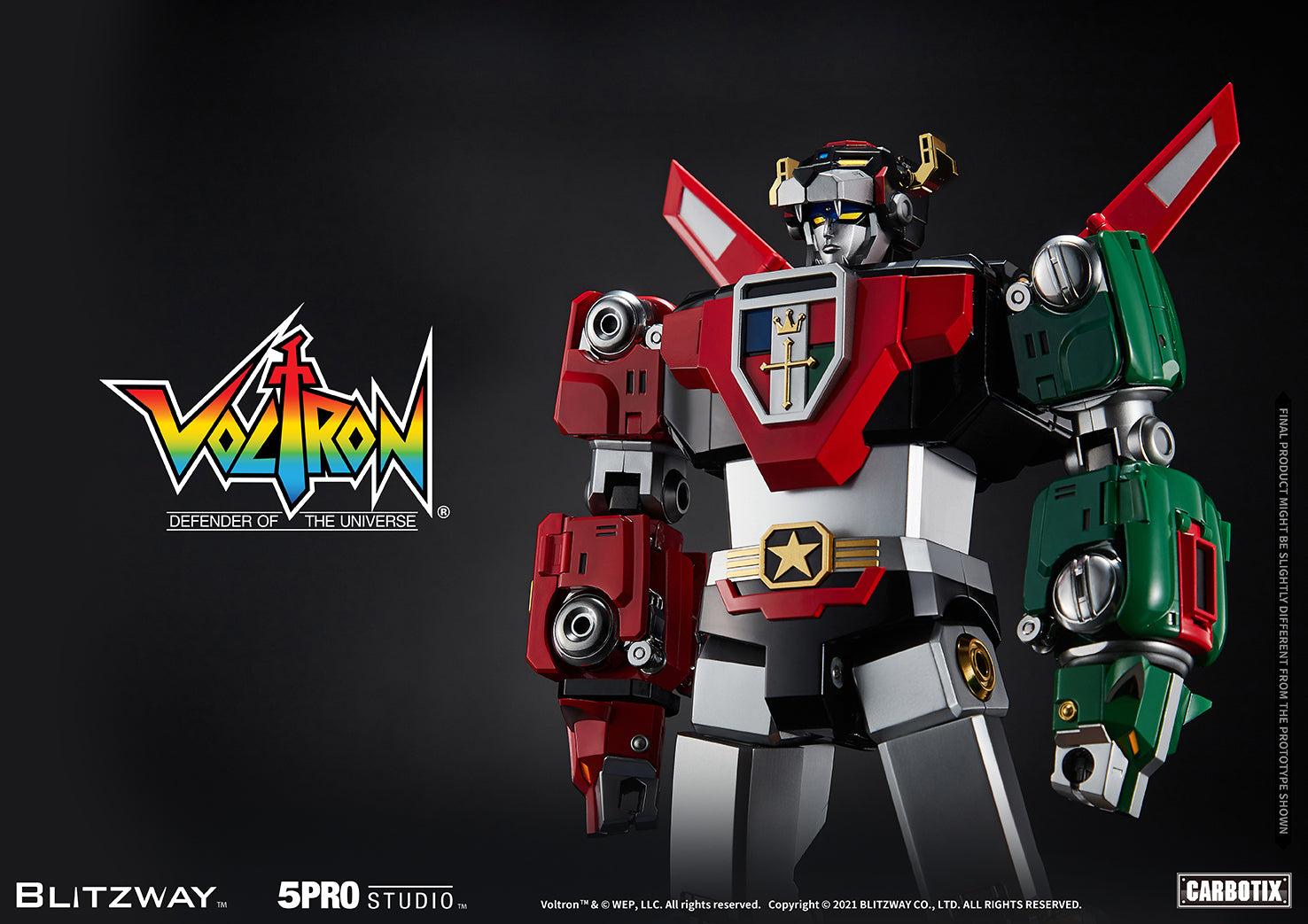 Blitzway 'Voltron' 5Pro Studio CARBOTIX Series, Action Figure | 8809321479531