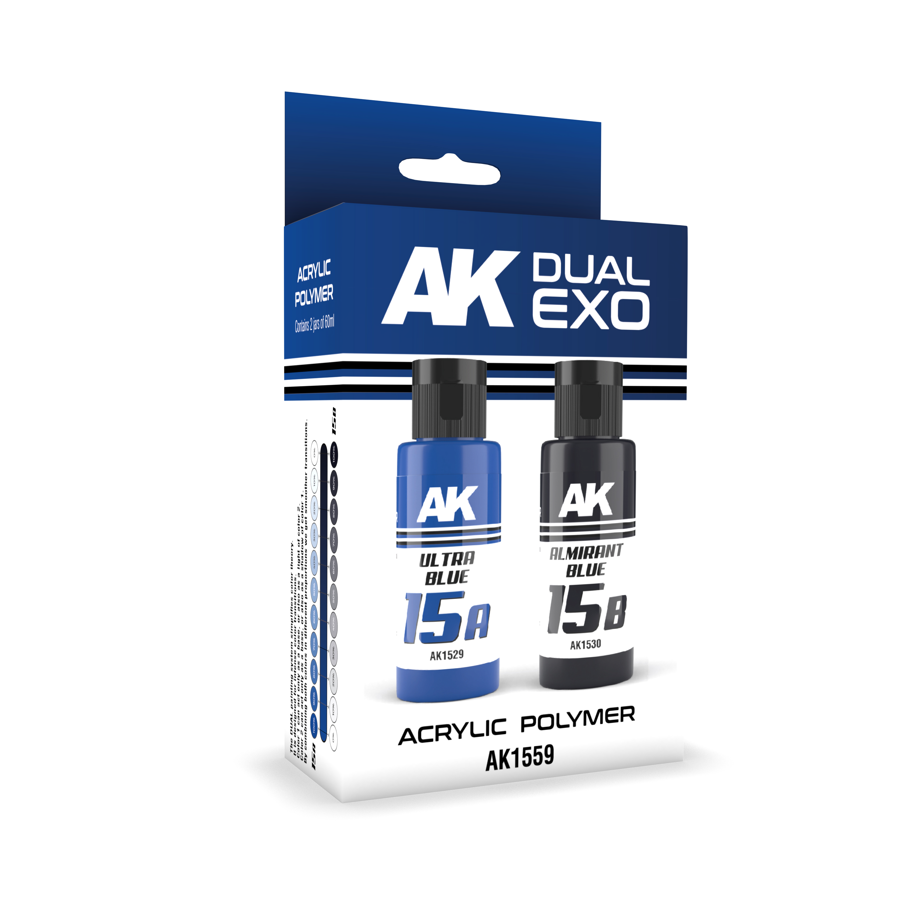 Ak Interactive Ultra Blue & Almirant Blue Dual Exo Paint Set | 8435568327917