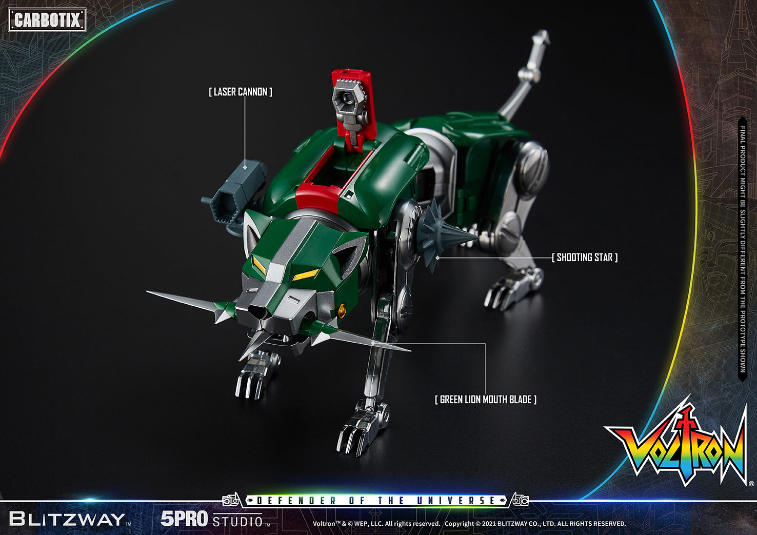 Blitzway 'Voltron' 5Pro Studio CARBOTIX Series, Action Figure | 8809321479531