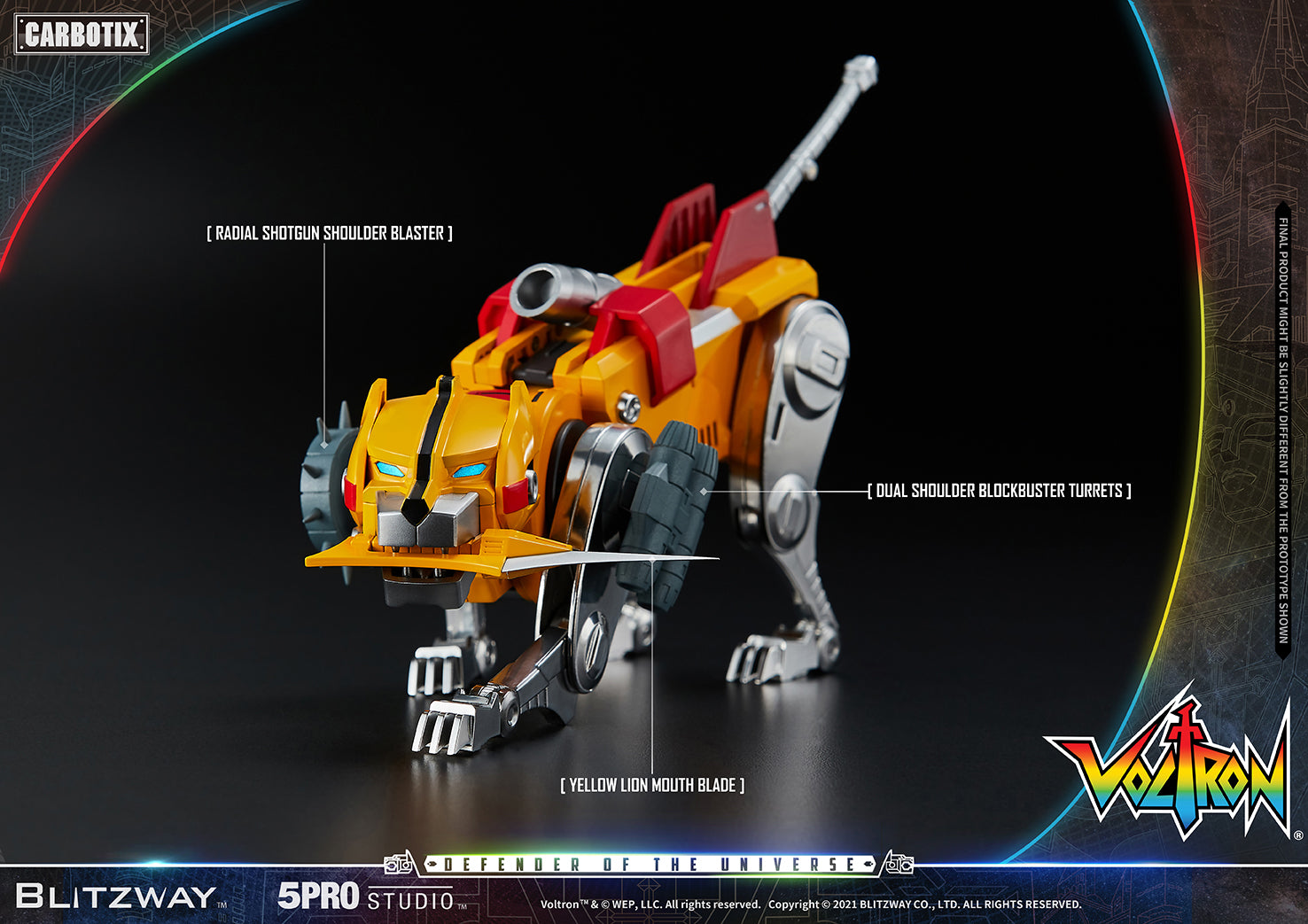 Blitzway 'Voltron' 5Pro Studio CARBOTIX Series, Action Figure | 8809321479531