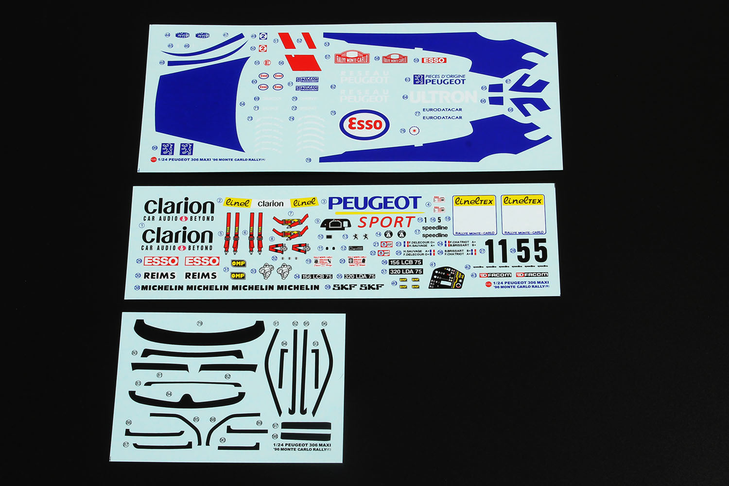 Platz NuNu 1/24 PEUGEOT 306 MAXI 1996 Monte Carlo Rally with Masking Sheet | 4545782078480