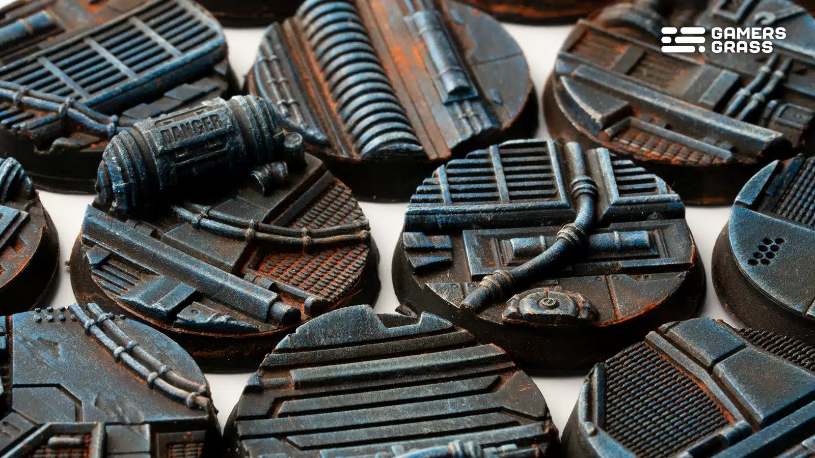 Gamers Grass Battle Ready Bases - Spaceship Corridor - Round 25mm (x10) | 738956790217