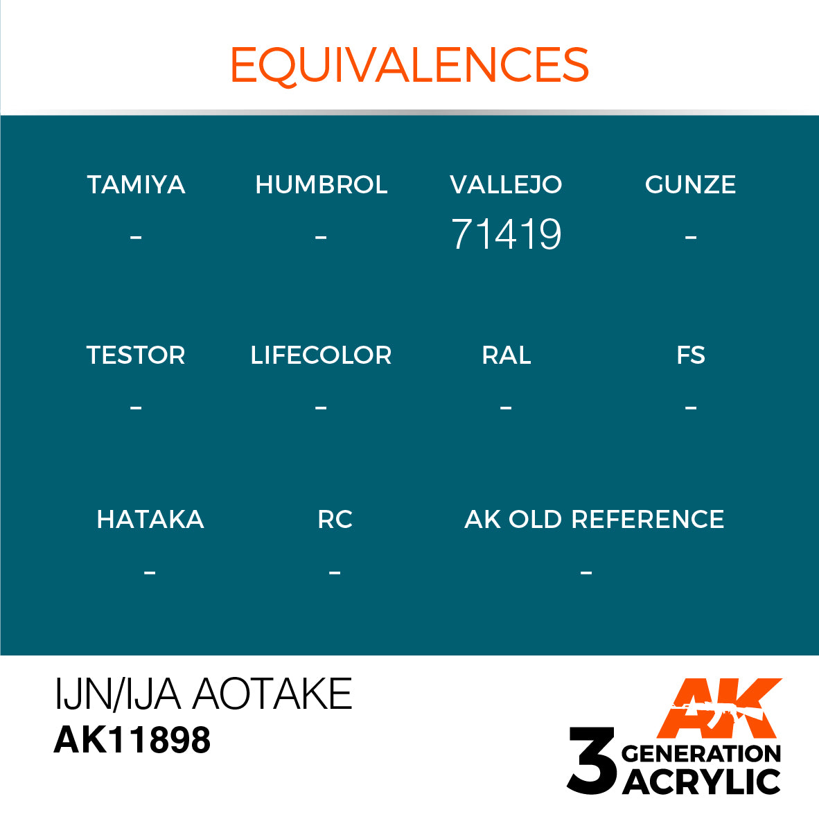 AK Interactive 3G Air - IJN/IJA Aotake | 8435568315624