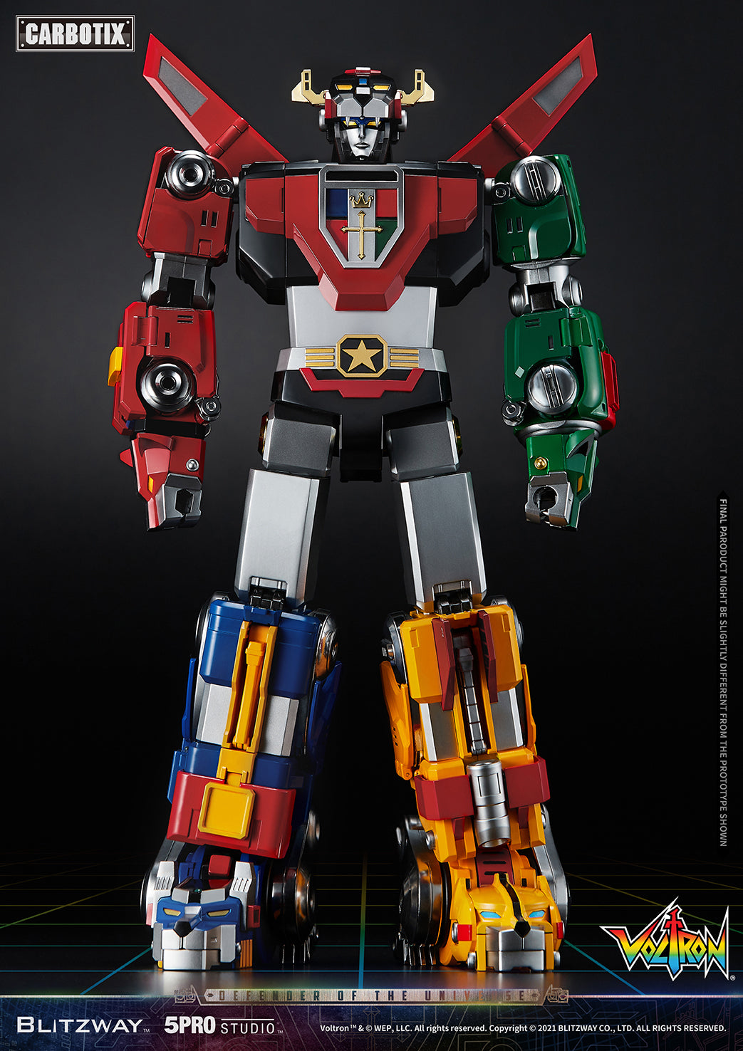 Blitzway 'Voltron' 5Pro Studio CARBOTIX Series, Action Figure | 8809321479531
