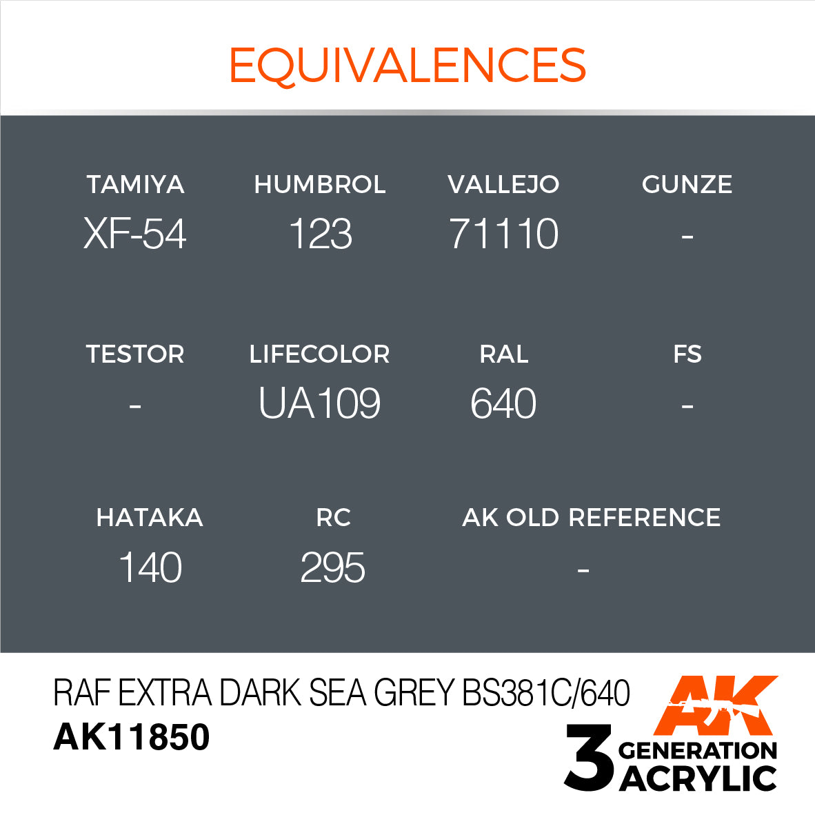 AK Interactive 3G Air - RAF Extra Dark Sea Grey BS381C/640 | 8435568315143