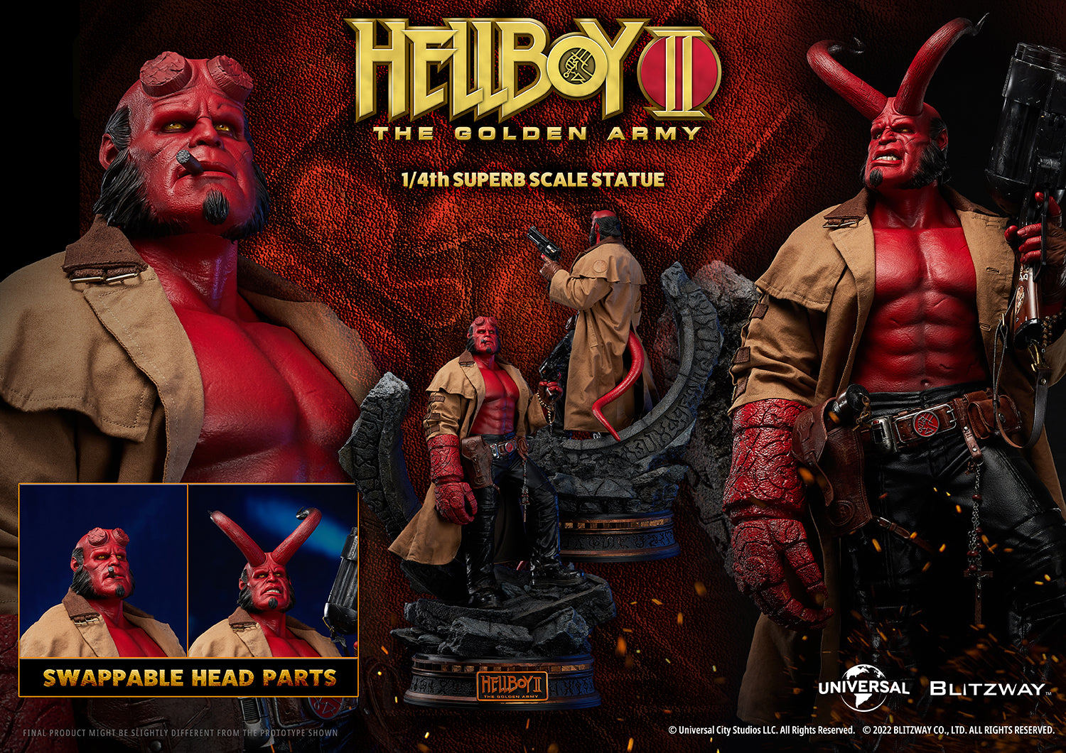 Blitzway 1/4 Superb Scale Statue "Hellboy II: The Golden Army" | 8809321479579