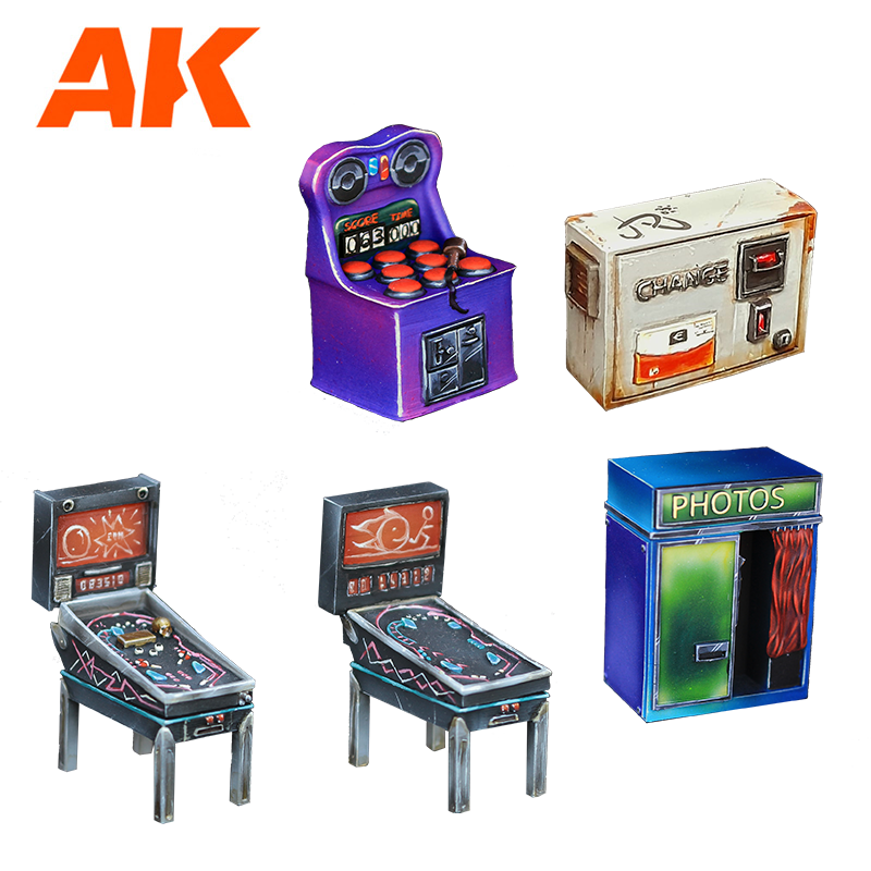 AK Interactive Arcade Wargame Set 100% Polyurethane Resin Compatible With 30-35MM Scale | 8435568333284
