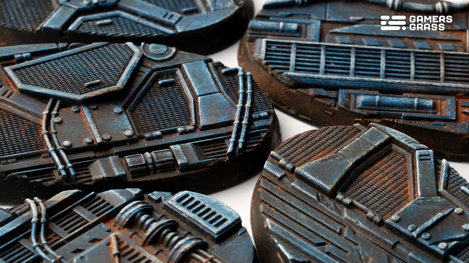 Gamers Grass Battle Ready Bases - Spaceship Corridor - Oval 60mm (x4) | 738956790279