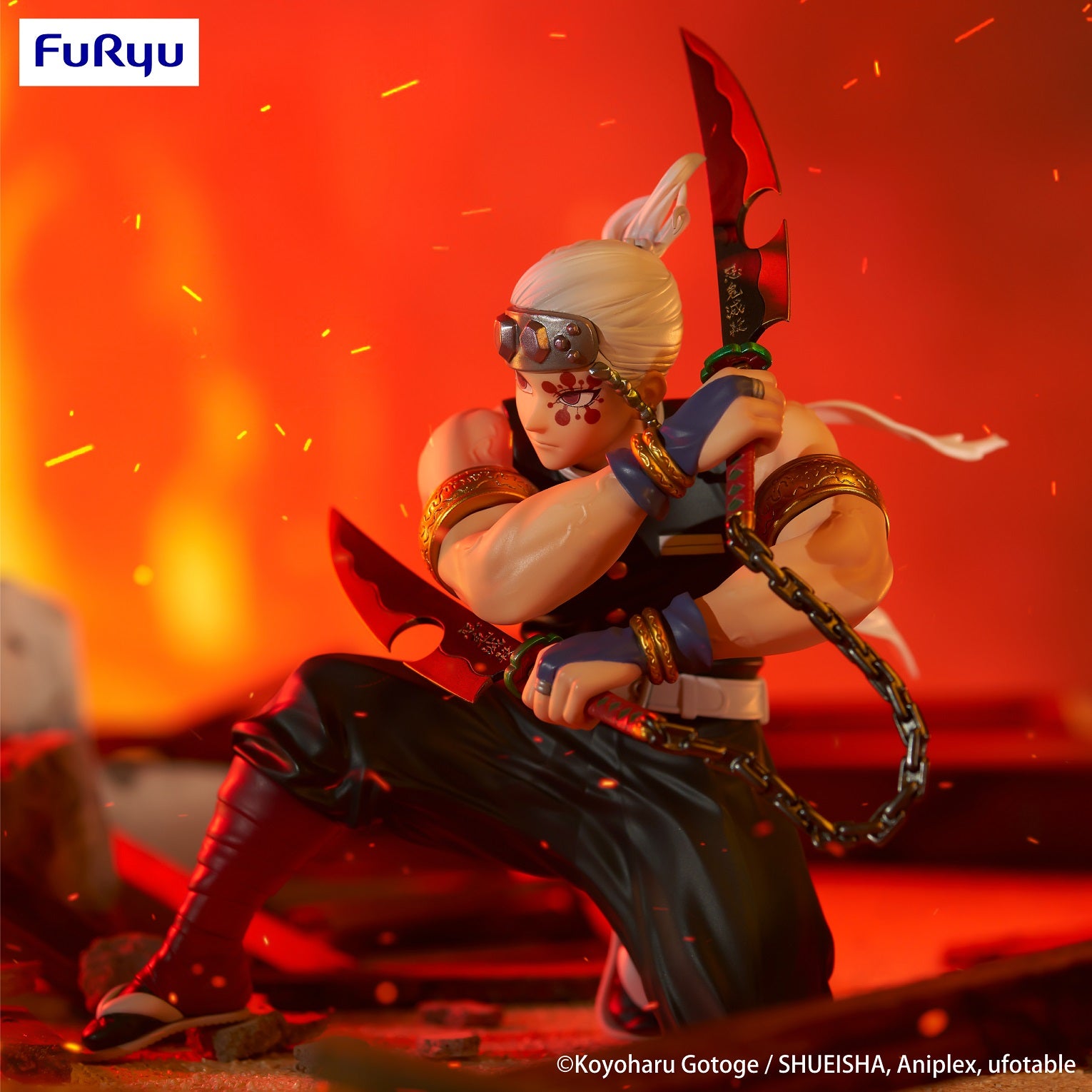 FURYU Corporation Demon Slayer: Kimetsu no Yaiba Noodle Stopper Figure -Uzui Tengen- | 4582655070196