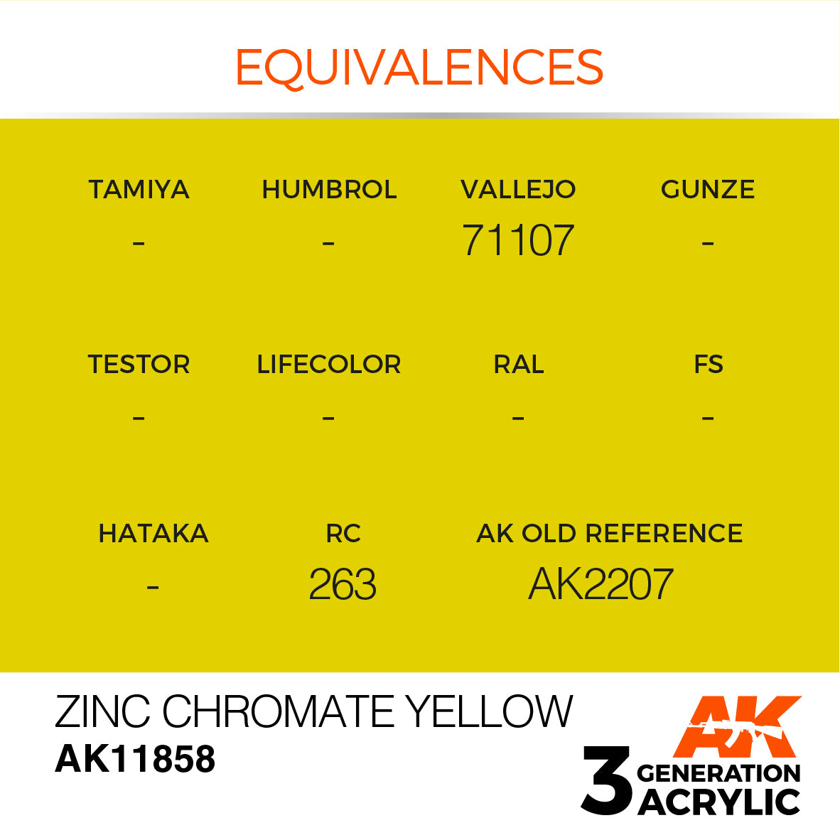 AK Interactive 3G Air - Zinc Chromate Yellow | 8435568315228