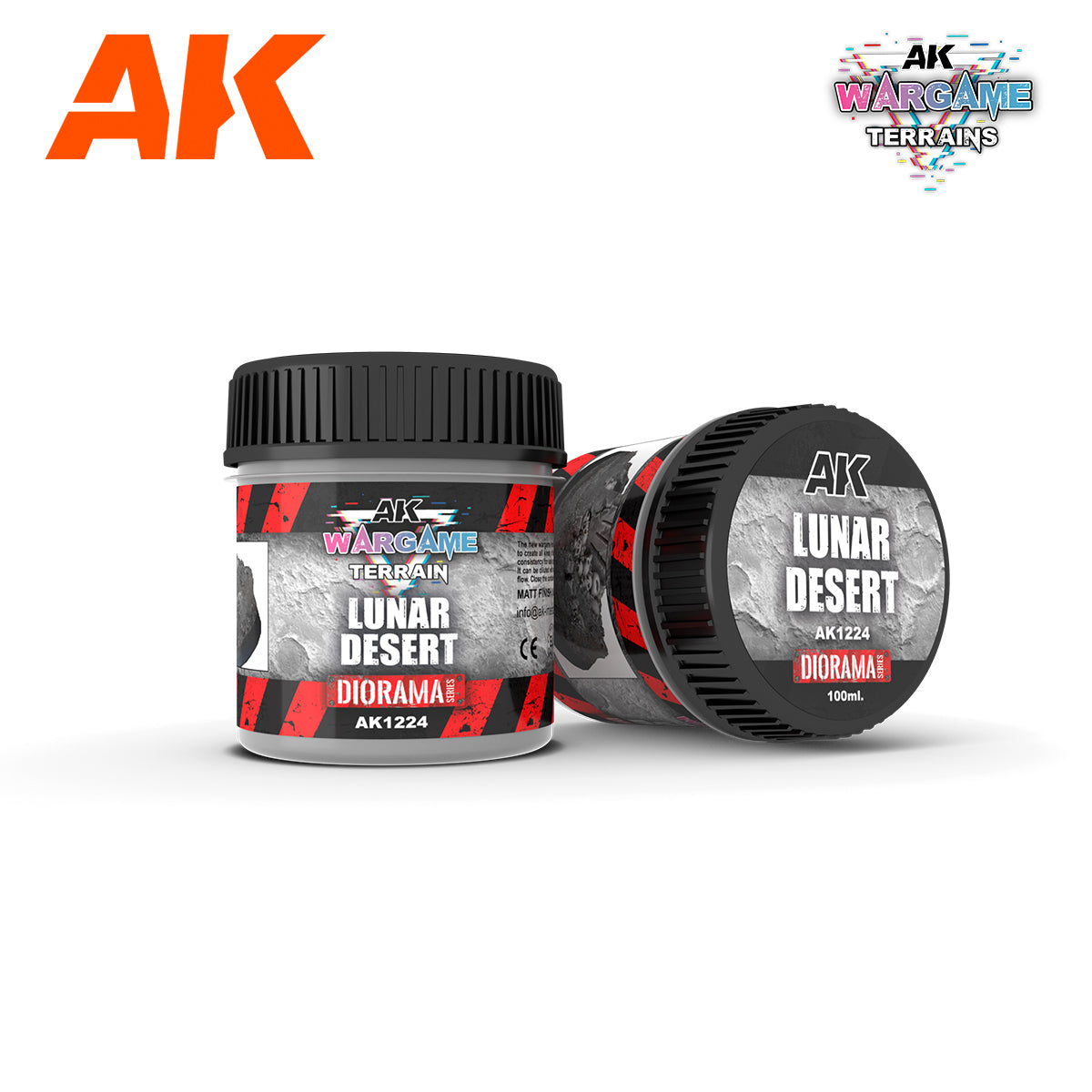 AK Interactive Wargame Battle Ground Terrains Lunar Desert - 100ml (Acrylic) | 8435568330986