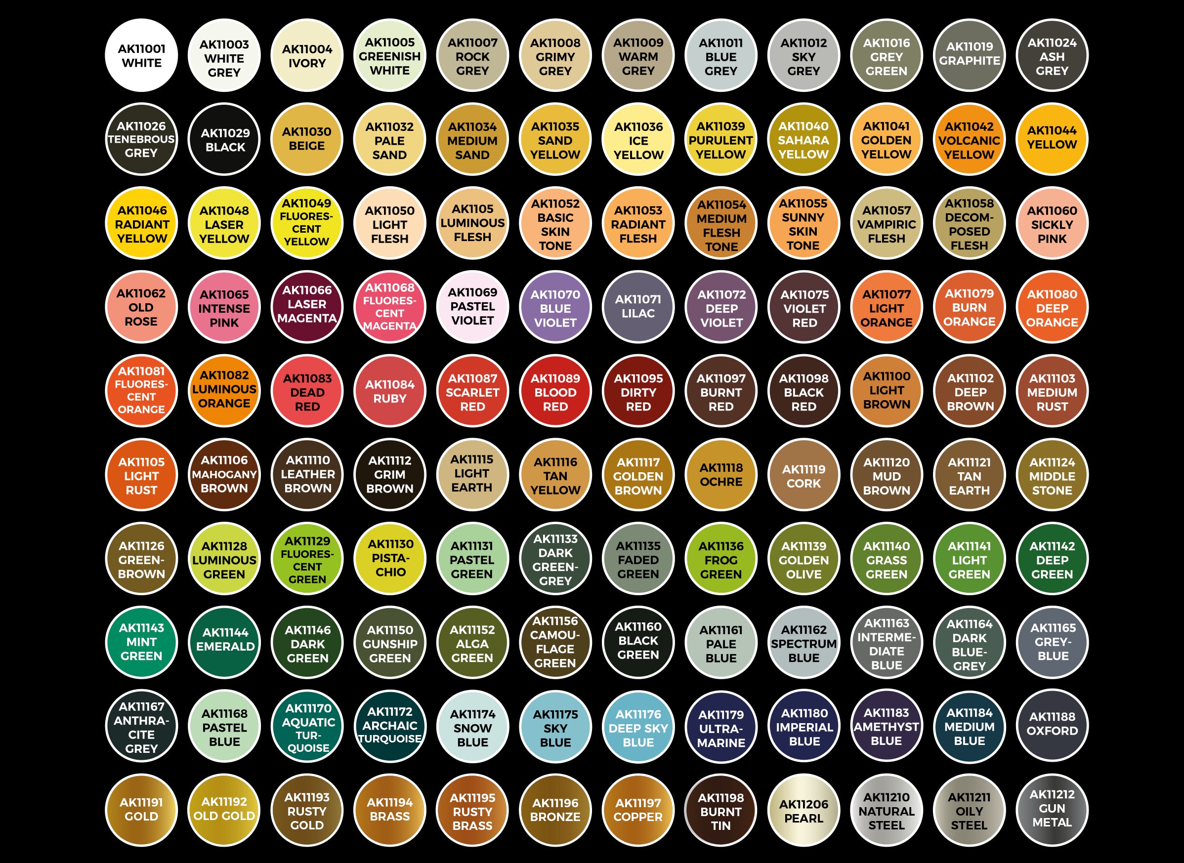 AK 3G Plastic Briefcase 120 Wargame Colors | 8435568333482