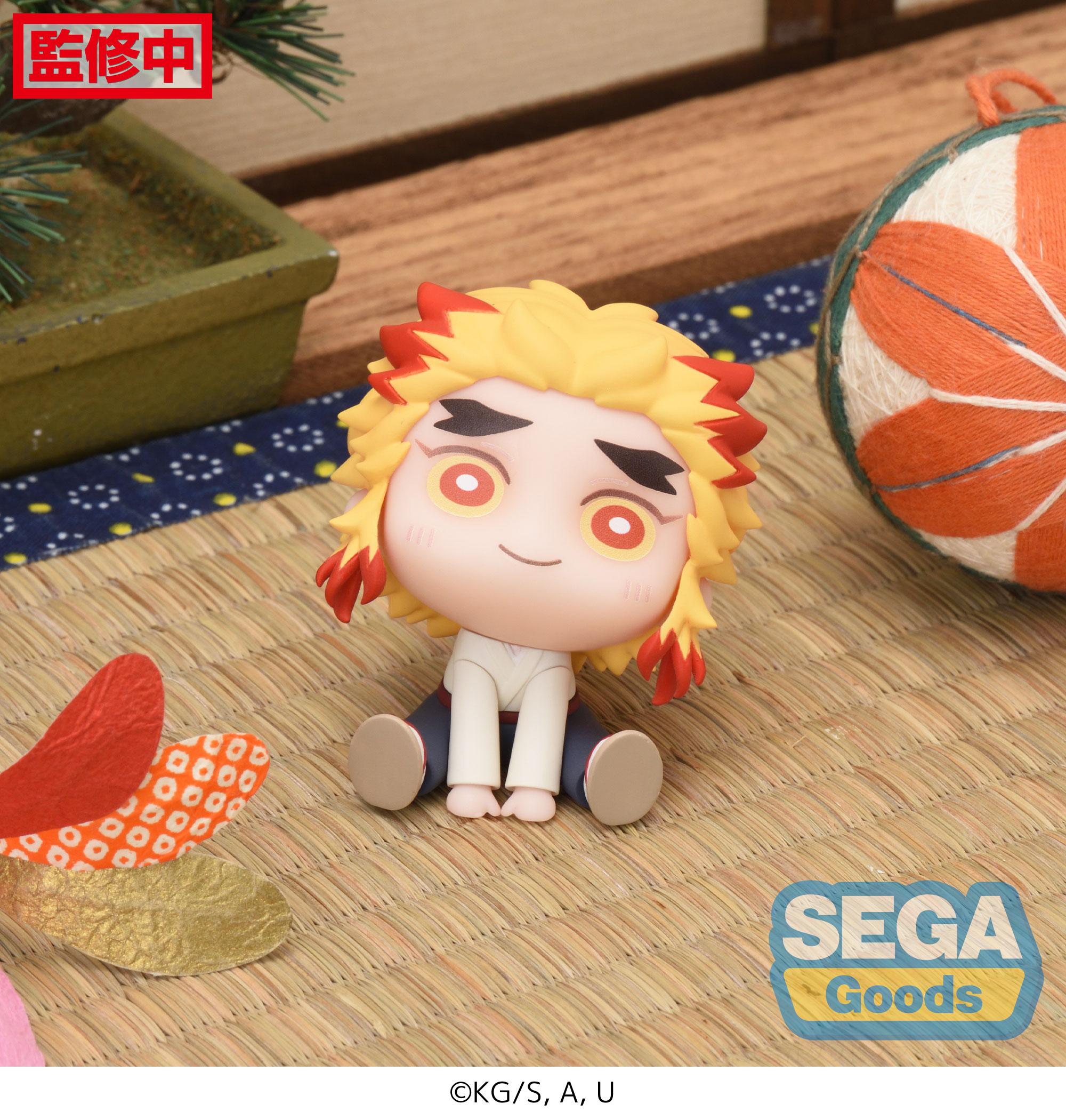 SEGA Demon Slayer: Kimetsu no Yaiba Series Kyojuro Rengoku & Senjuro Rengoku EX QyuruMe Figure | 4580779533900