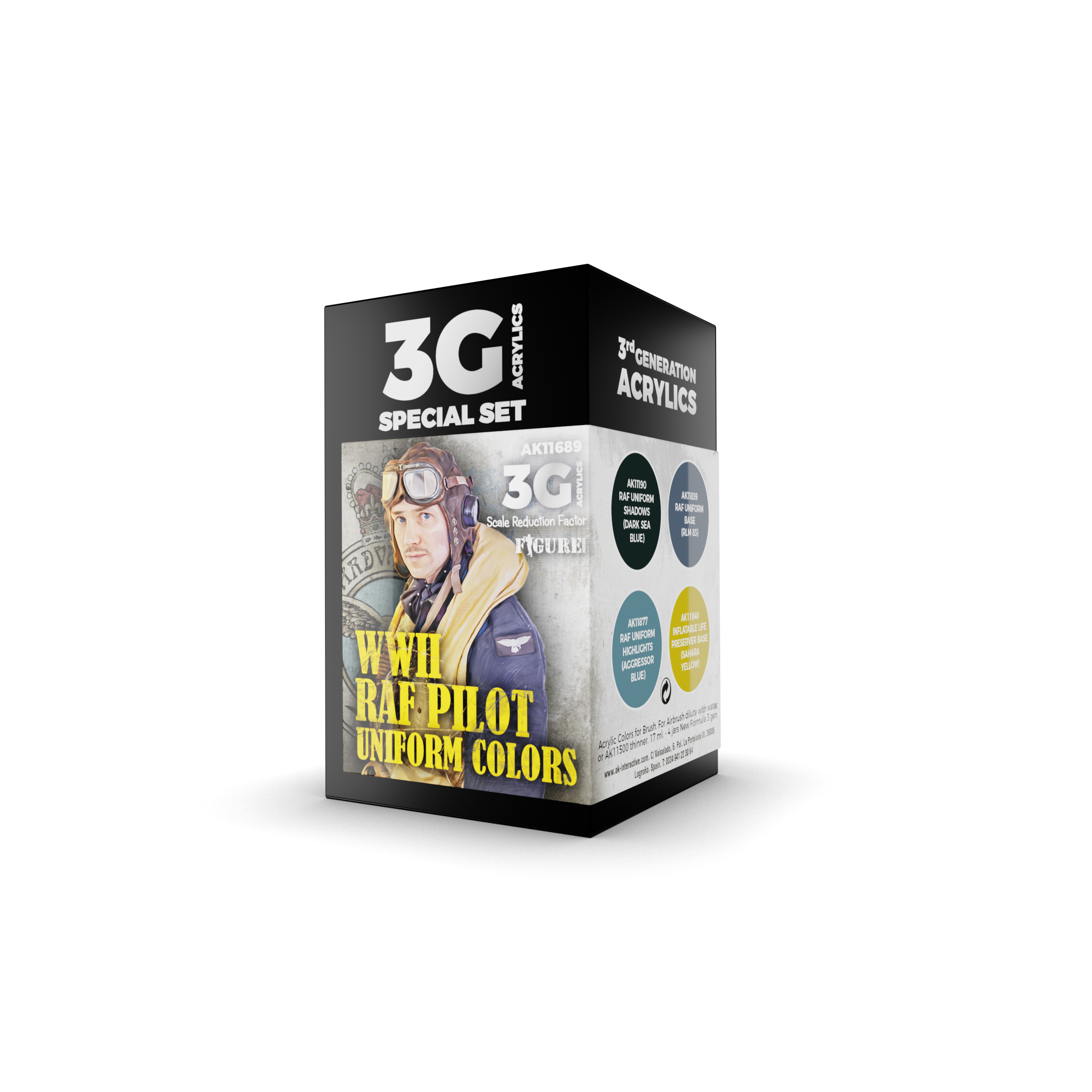 AK Interactive 3G Air - WWII RAF UNIFORM COLORS | 8435568312593