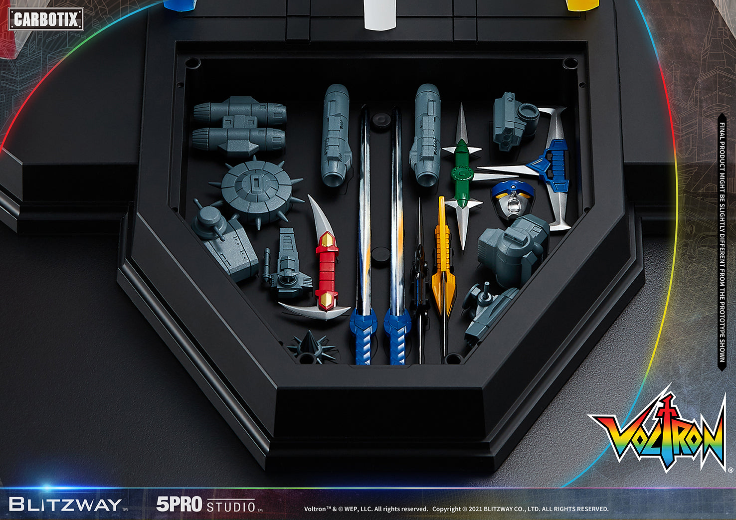 Blitzway 'Voltron' 5Pro Studio CARBOTIX Series, Action Figure | 8809321479531