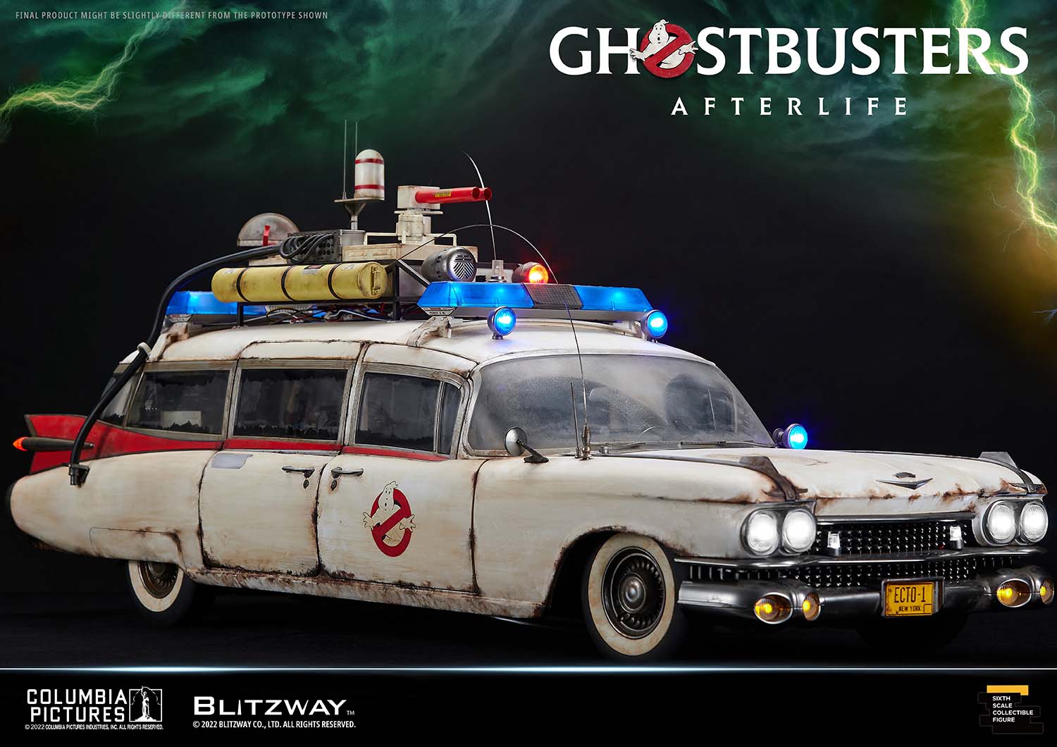 Blitzway 1/6 Scale Vehicle ECTO-1 "Ghostbusters: Afterlife" | 8809321479593