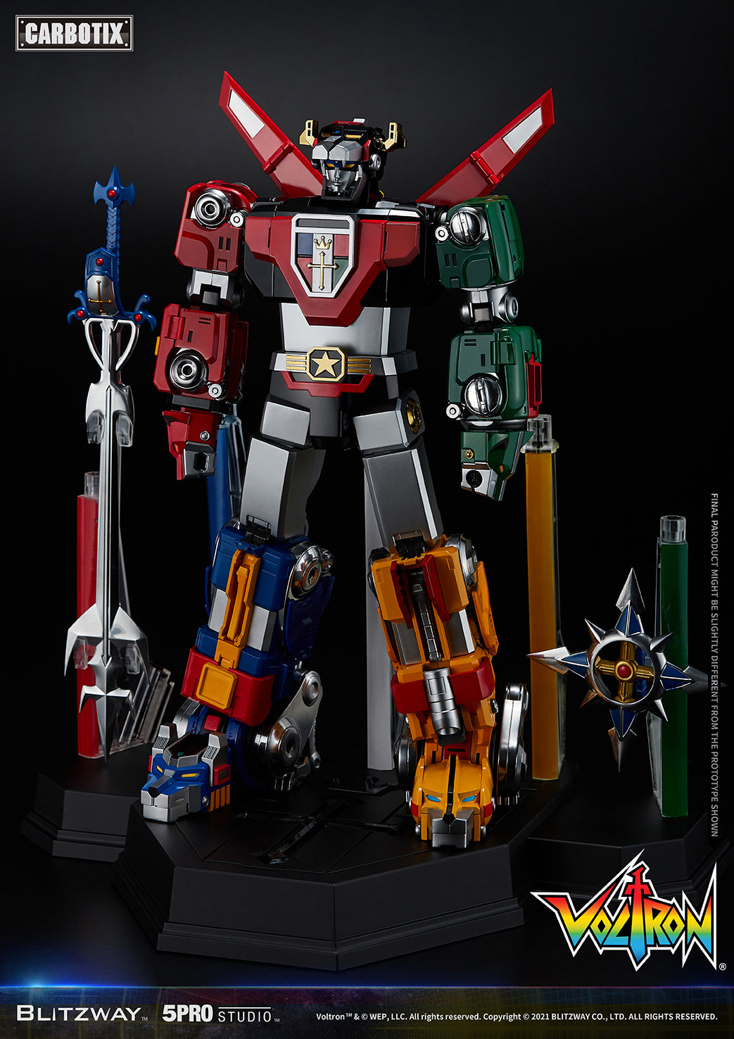 Blitzway 'Voltron' 5Pro Studio CARBOTIX Series, Action Figure | 8809321479531