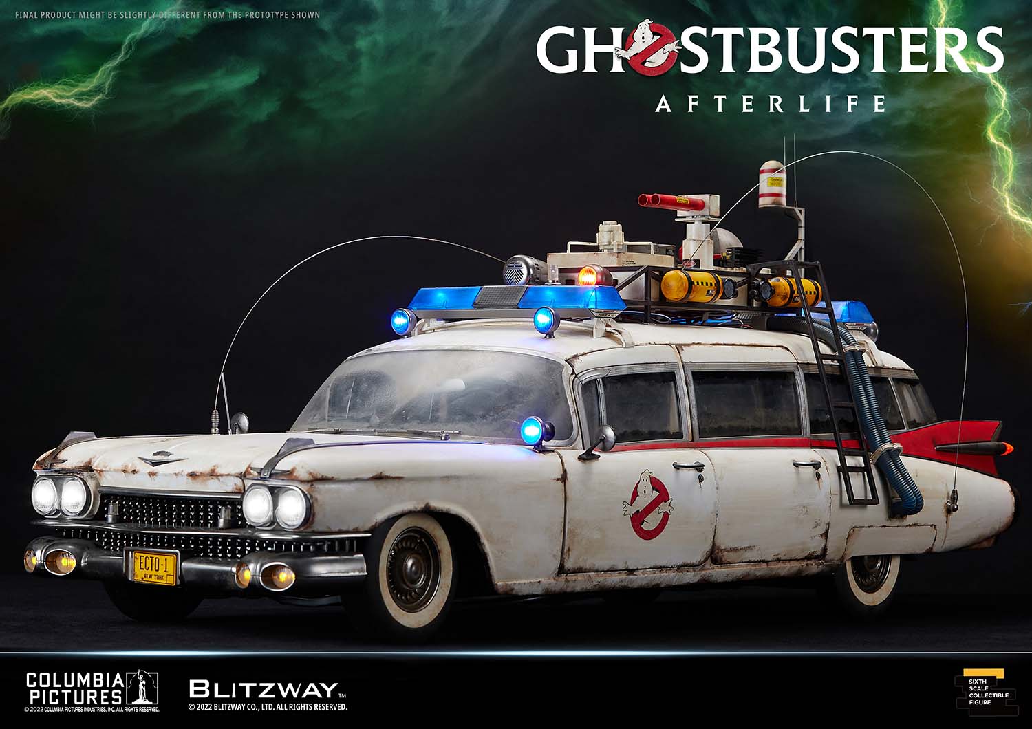 Blitzway 1/6 Scale Vehicle ECTO-1 "Ghostbusters: Afterlife" | 8809321479593