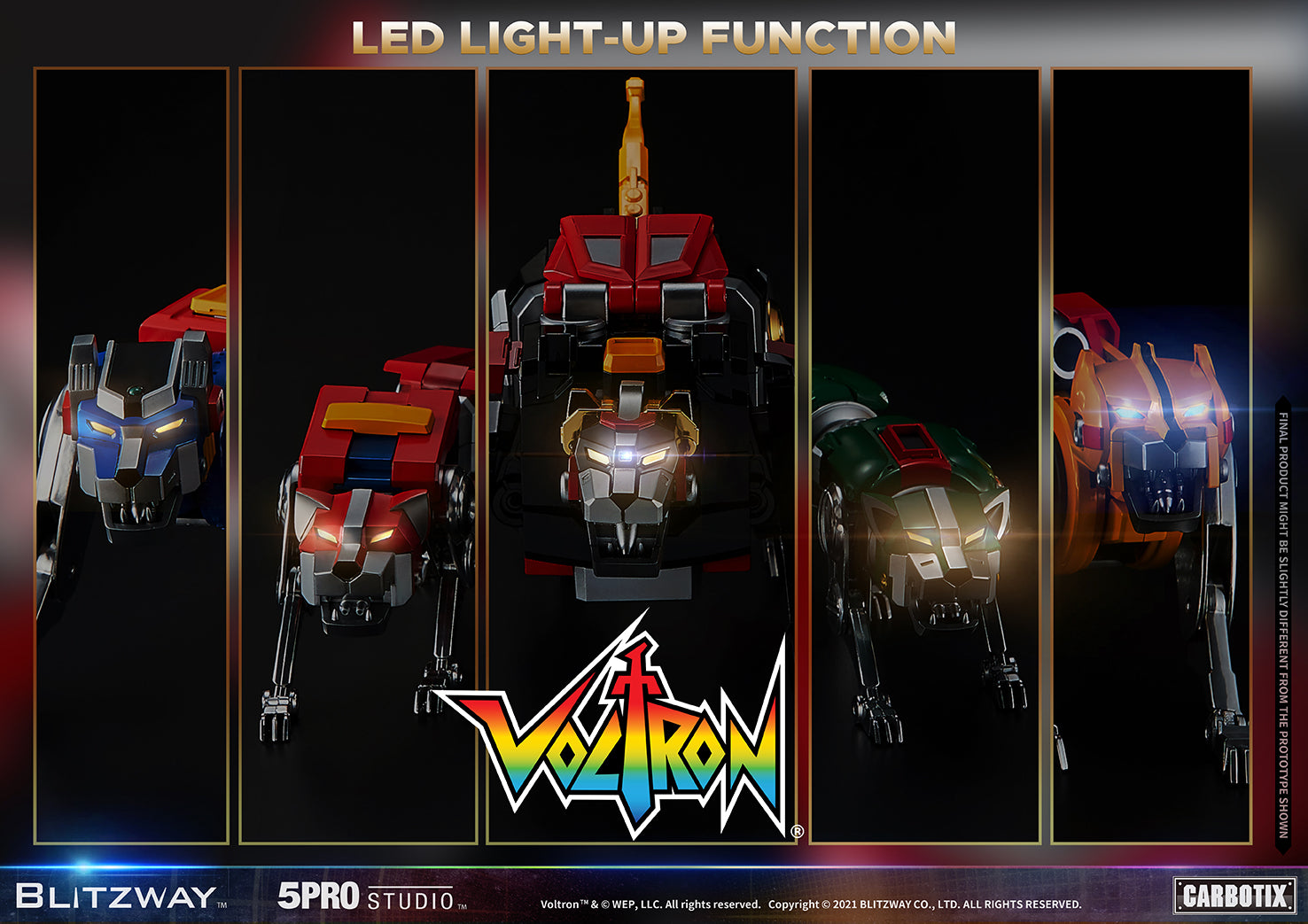 Blitzway 'Voltron' 5Pro Studio CARBOTIX Series, Action Figure | 8809321479531