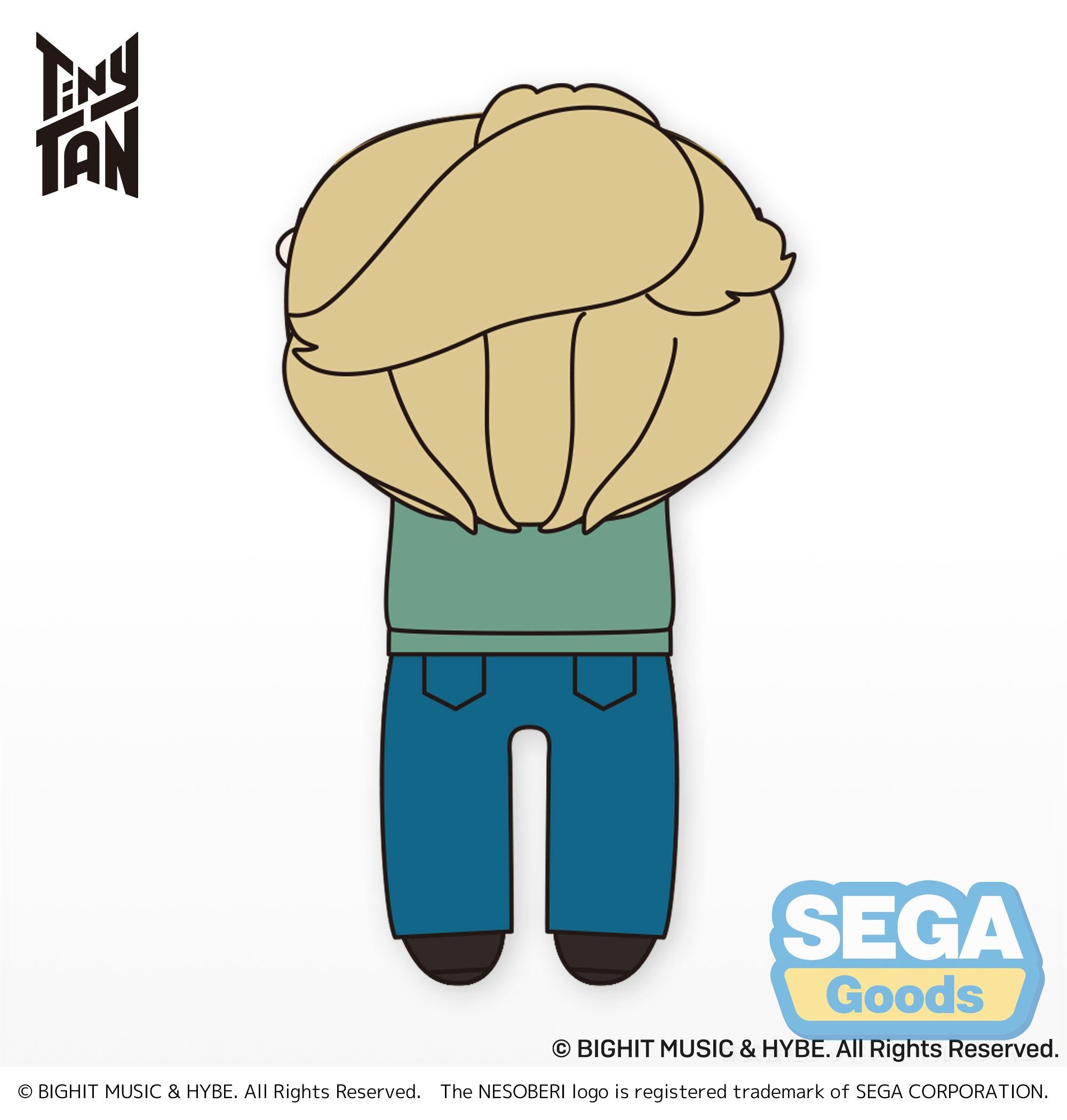 SEGA TinyTAN Series Dynamite Jimin Nesoberi (Lay-Down) Tera Jumbo Plush | 4580779526483