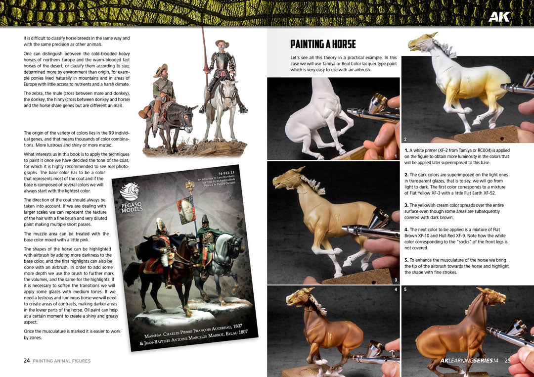 AK Interactive Learning Series #14 Painting Animal Figures (English) | 8435568334663
