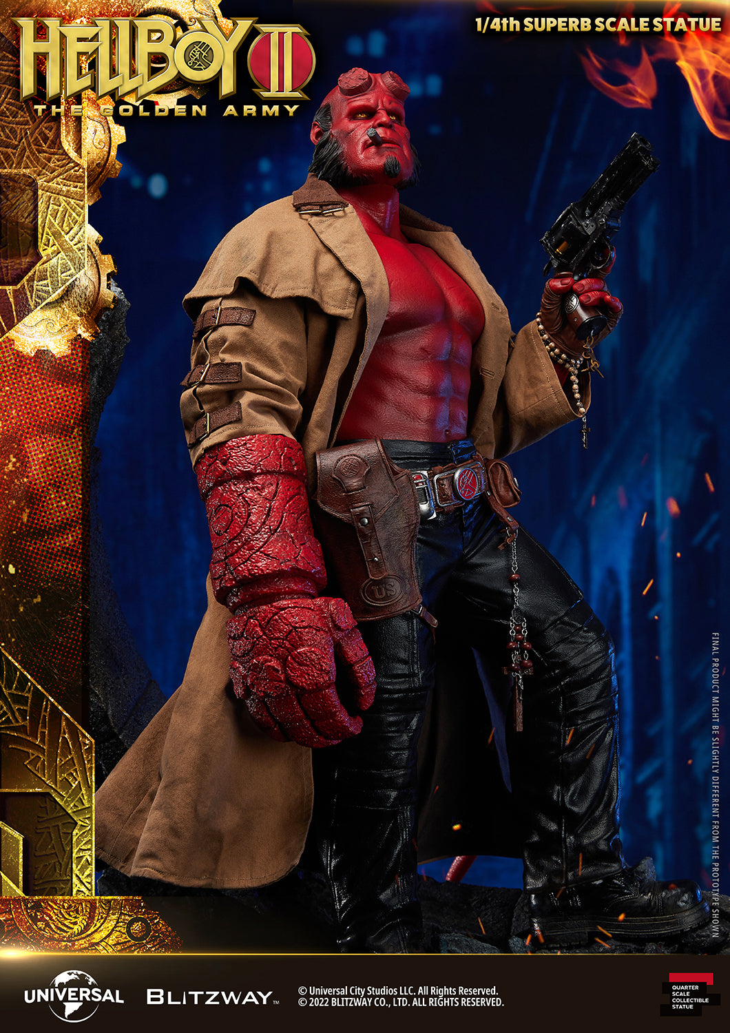 Blitzway 1/4 Superb Scale Statue "Hellboy II: The Golden Army" | 8809321479579