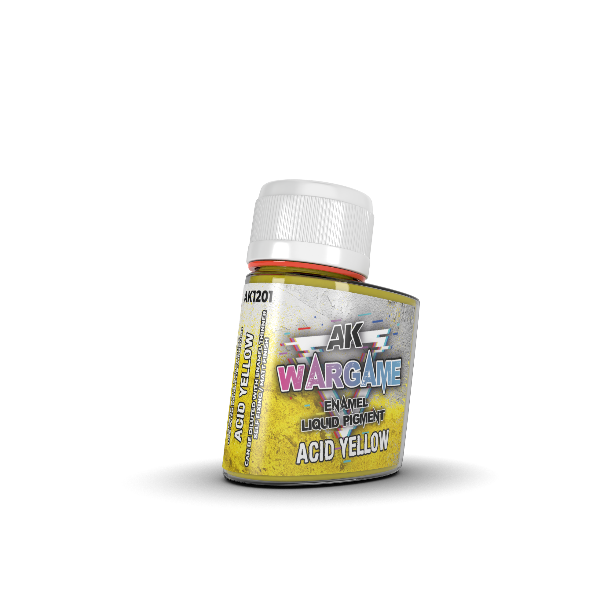 AK Interactive Wargame Enamel Liquid Pigments Acid Yellow 35ml