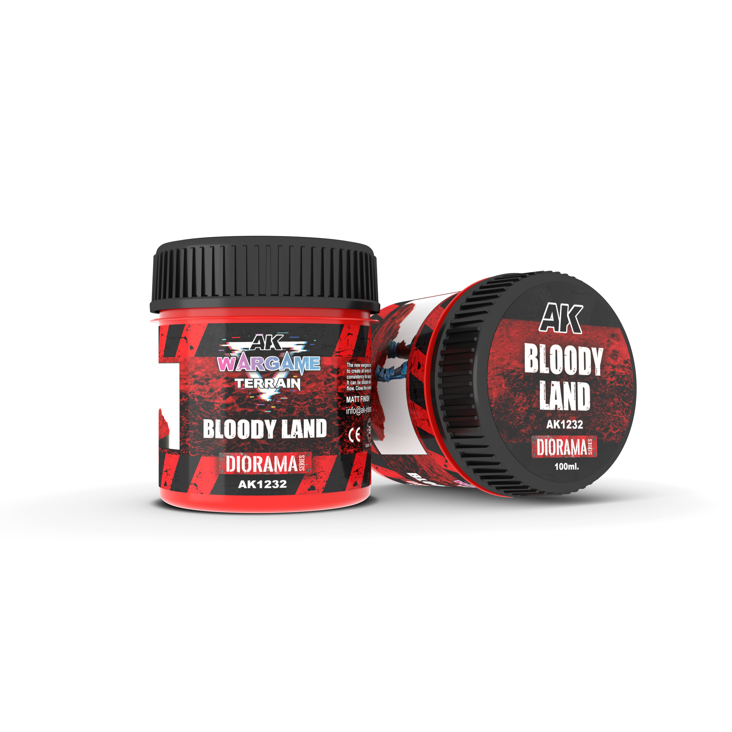 AK Interactive Wargame Battle Ground Terrains Bloody Land - 100ml (Acrylic)