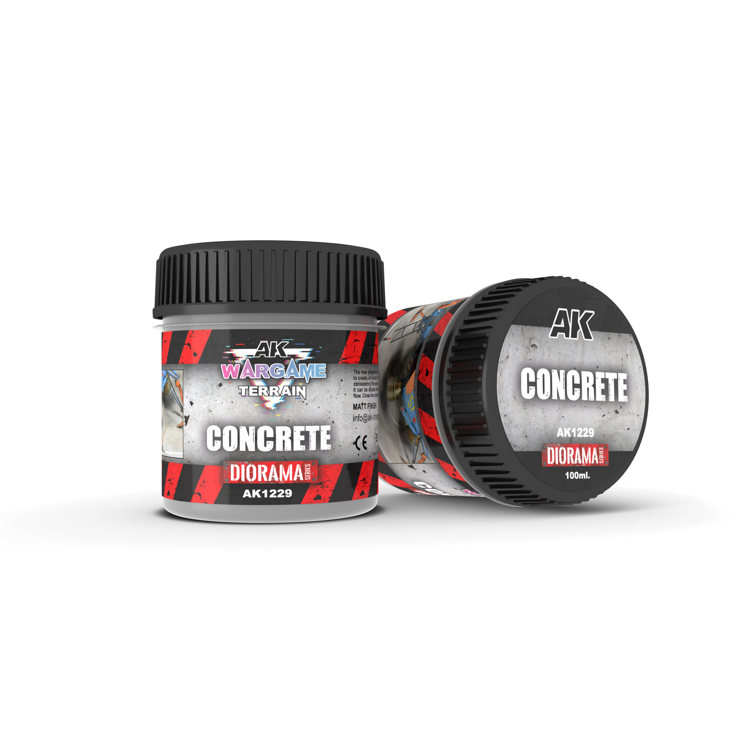 AK Interactive Wargame Battle Ground Terrains Concrete - 100ml (Acrylic)