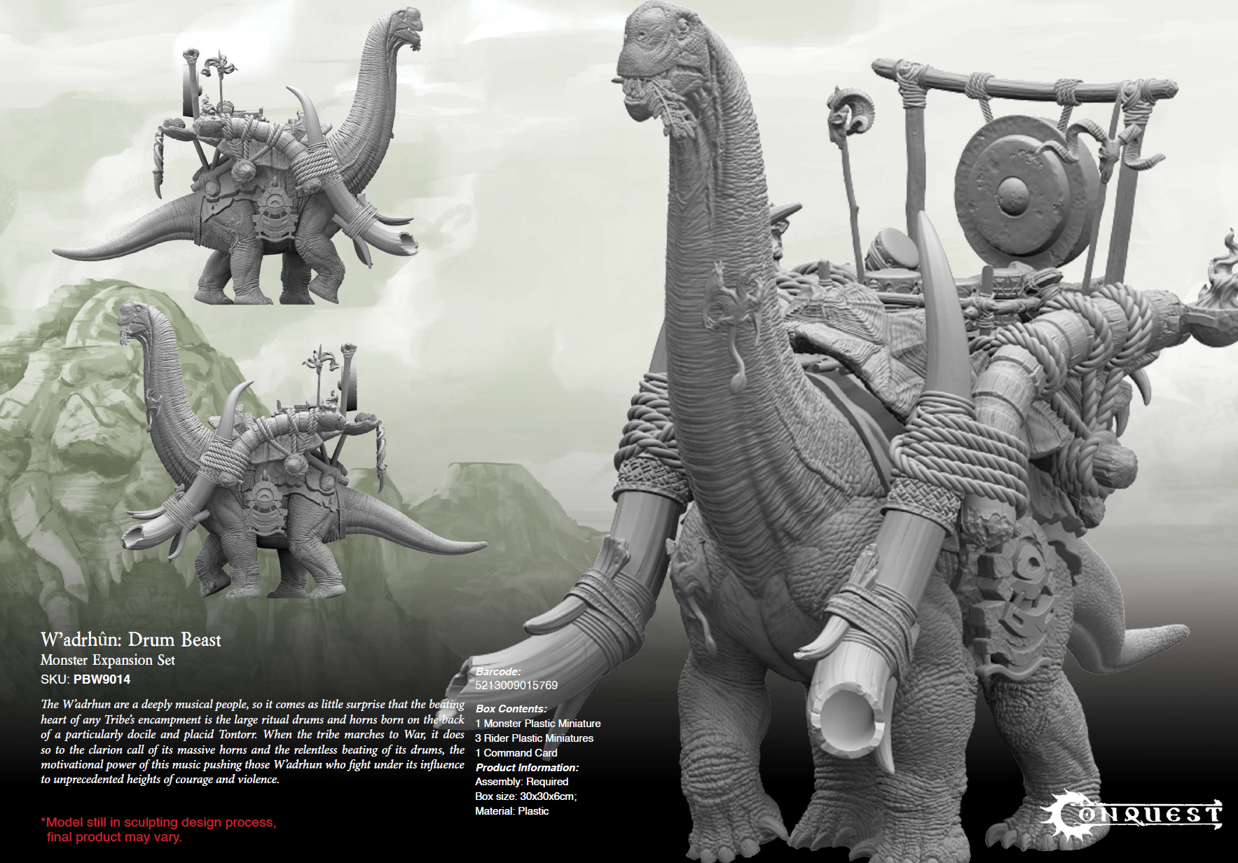 Conquest, W’adrhun - Drum Beast Bundle (PBW1027) **PRE PURCHASE | 5213009015837