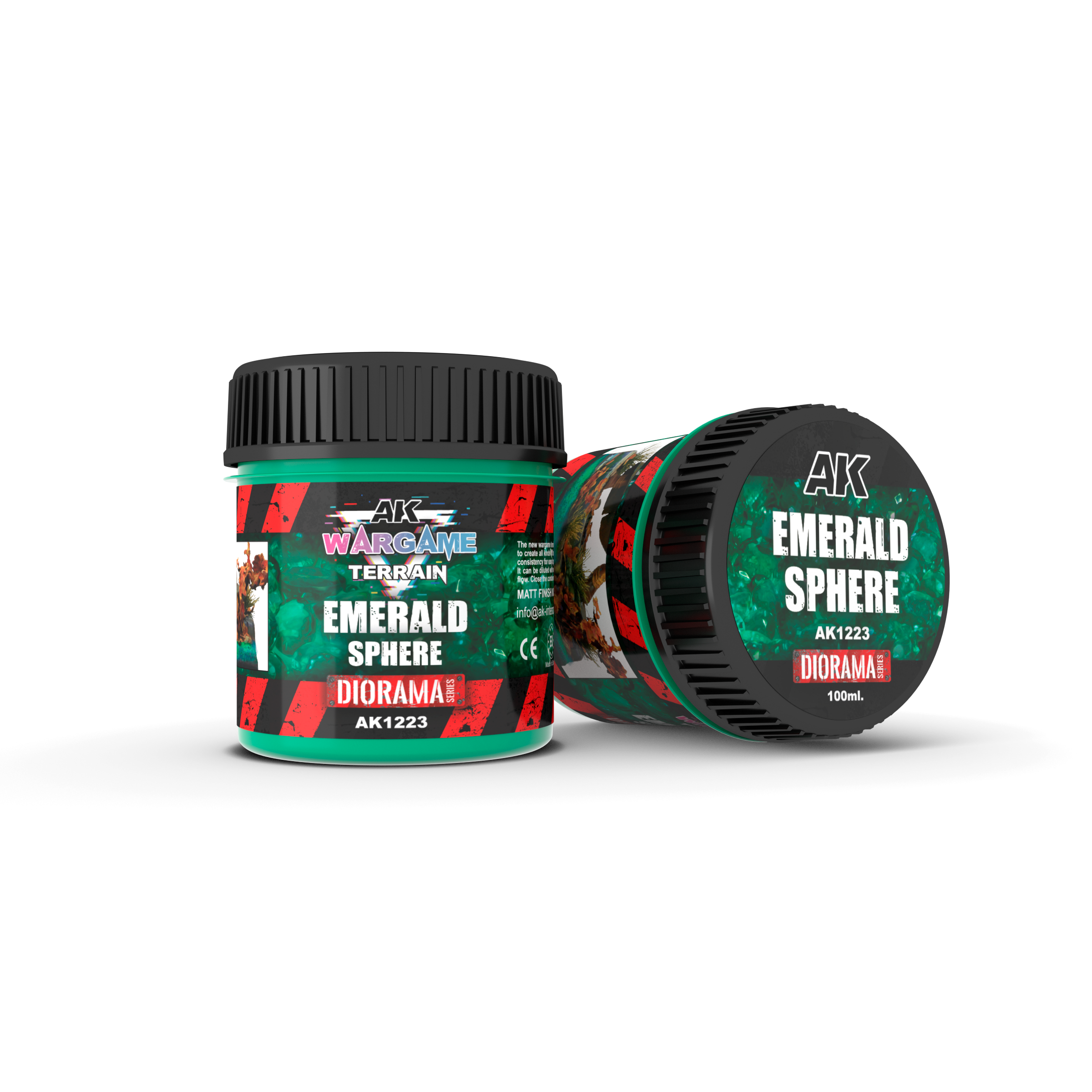 AK Interactive Wargame Battle Ground Terrains Emerald Sphere - 100ml (Acrylic)