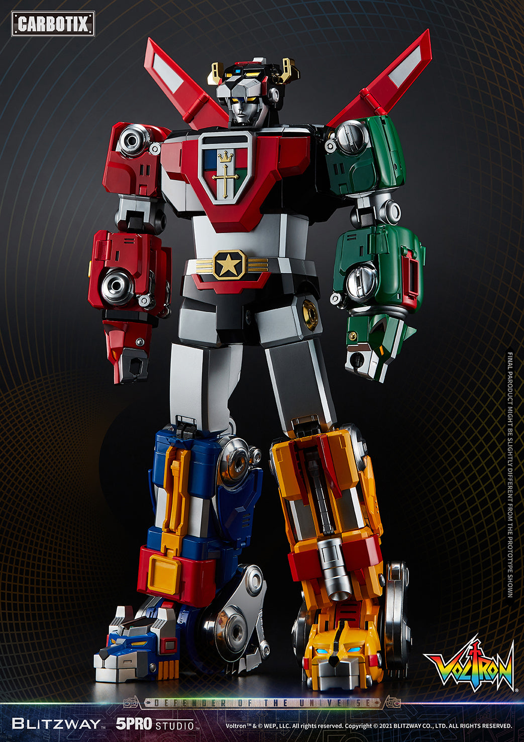 Blitzway 'Voltron' 5Pro Studio CARBOTIX Series, Action Figure | 8809321479531