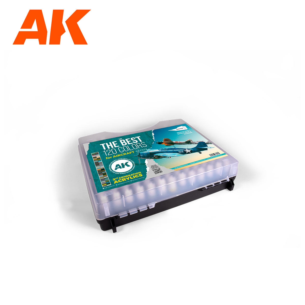 AK 3G Plastic Briefcase 120 Aircraft Colors | 8435568333475