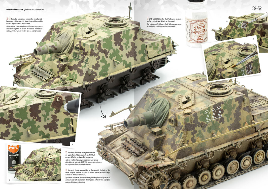 AK Interactive Worn Art Collection #04 Camouflage - Bilingual