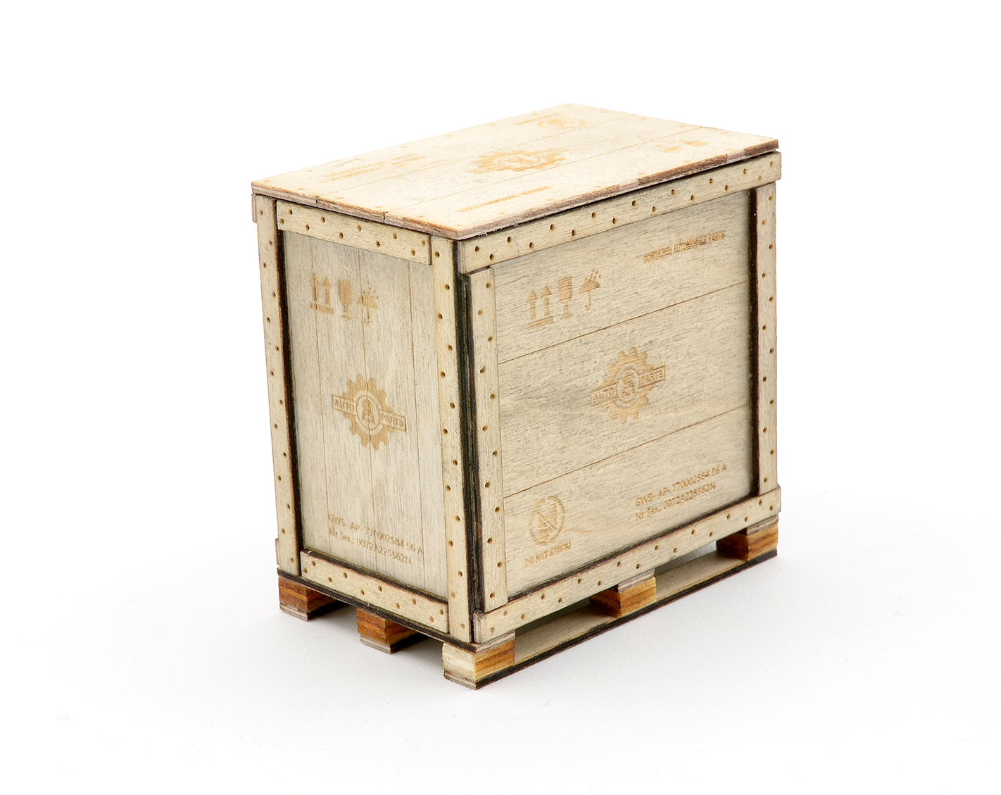 Doozy 1/24 Wooden Box Auto Parts | 8435568328969