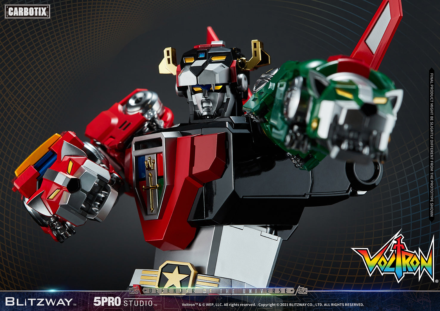 Blitzway 'Voltron' 5Pro Studio CARBOTIX Series, Action Figure | 8809321479531