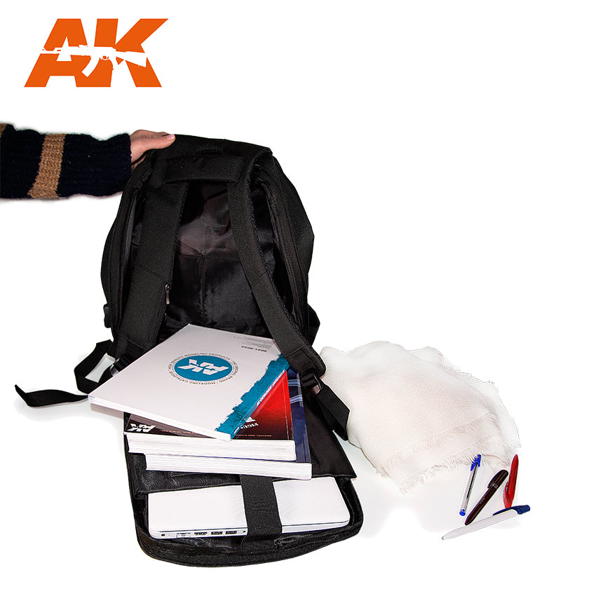 AK Interactive Multi-Functional Black Backpack | 8435568329027