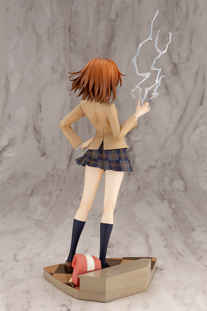Kotobukiya 1/7 A Certain Scientific Railgun T Series Misaka Mikoto 15th Anniversary Ver. Kotobukiya Luxury Ver., Pre-Painted PVC Statue | 4934054046096