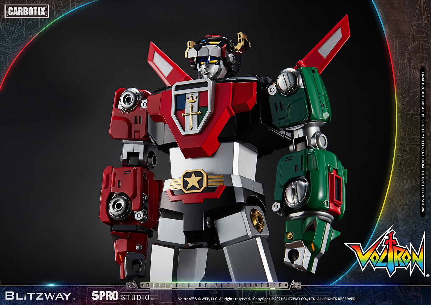 Blitzway 'Voltron' 5Pro Studio CARBOTIX Series, Action Figure | 8809321479531