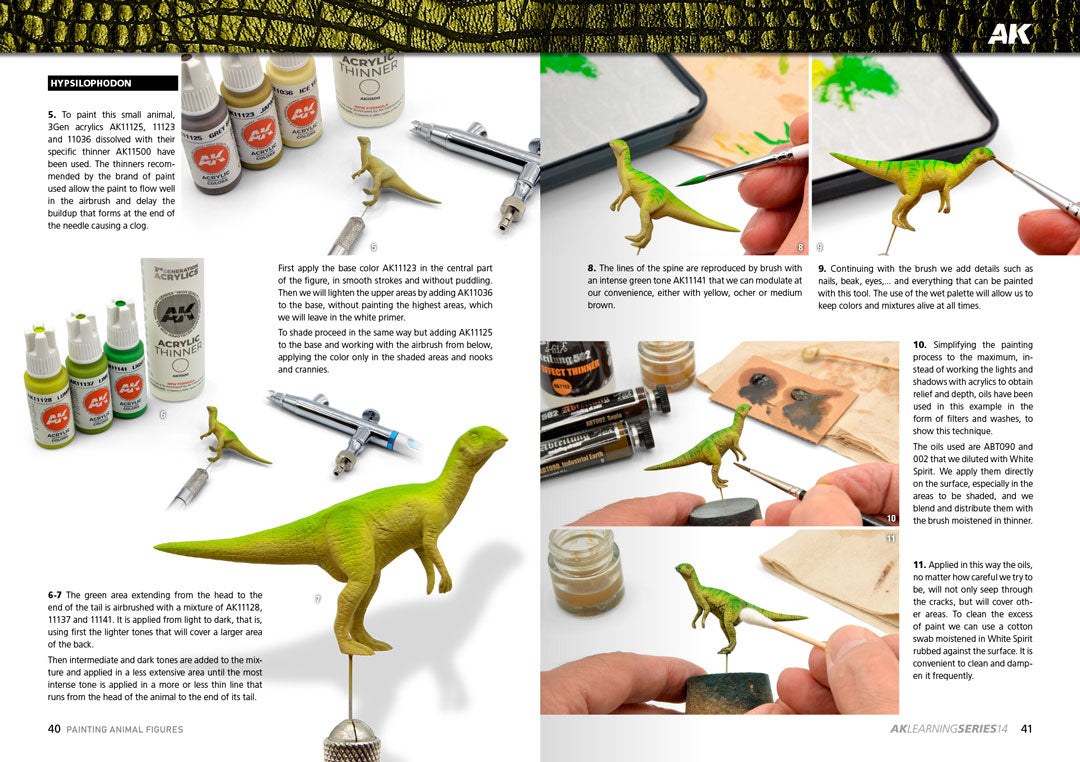 AK Interactive Learning Series #14 Painting Animal Figures (English) | 8435568334663