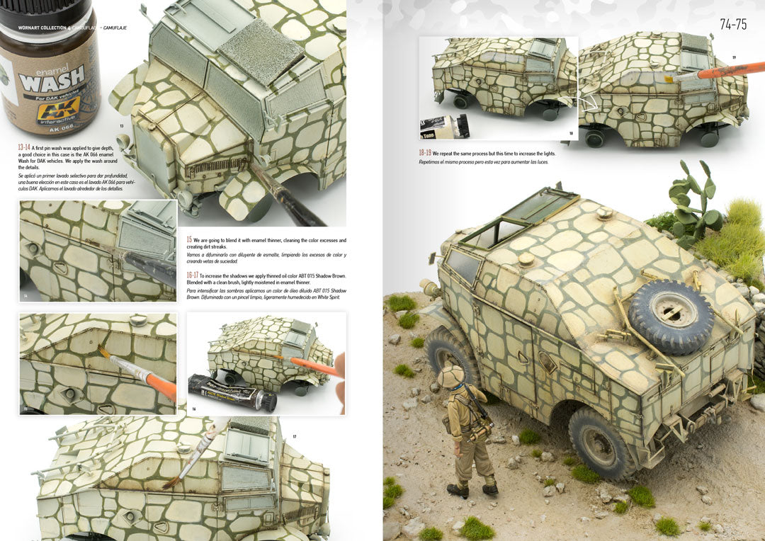 AK Interactive Worn Art Collection #04 Camouflage - Bilingual