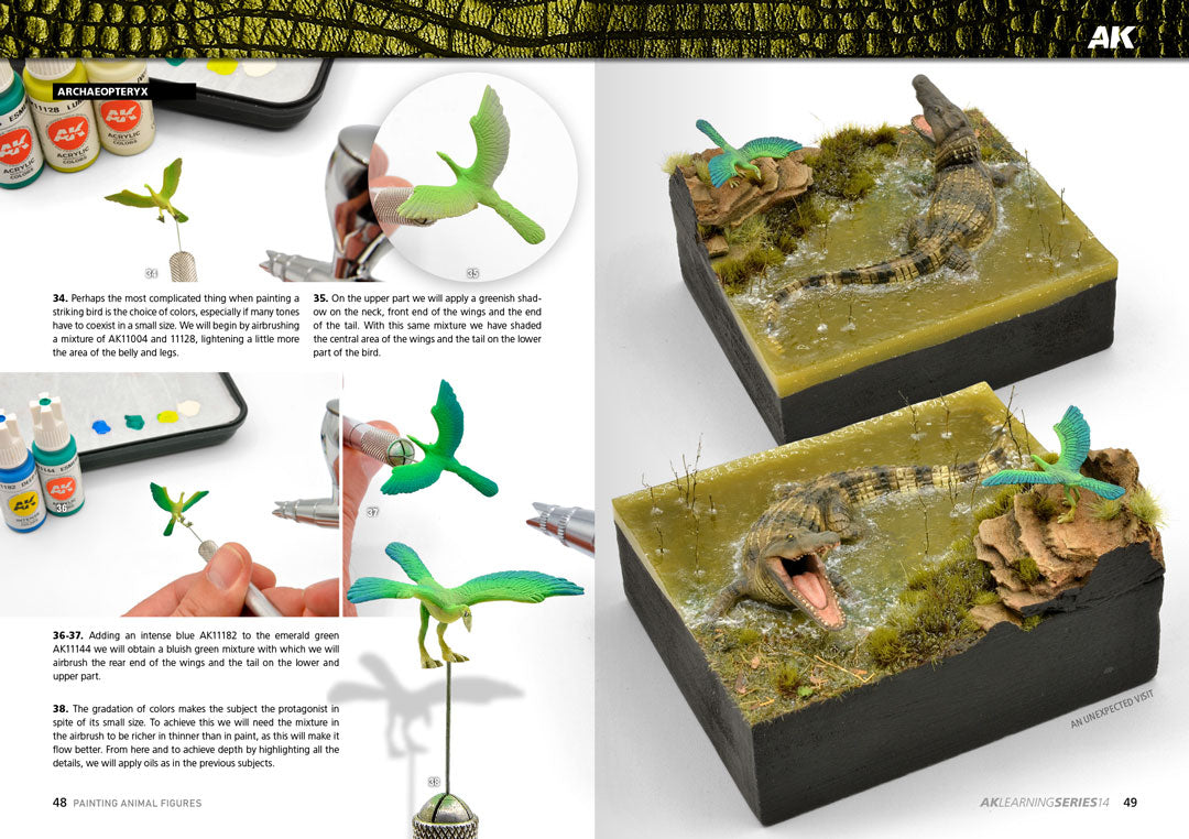 AK Interactive Learning Series #14 Pintura de Figuras de animals (Spanish) | 8435568334670