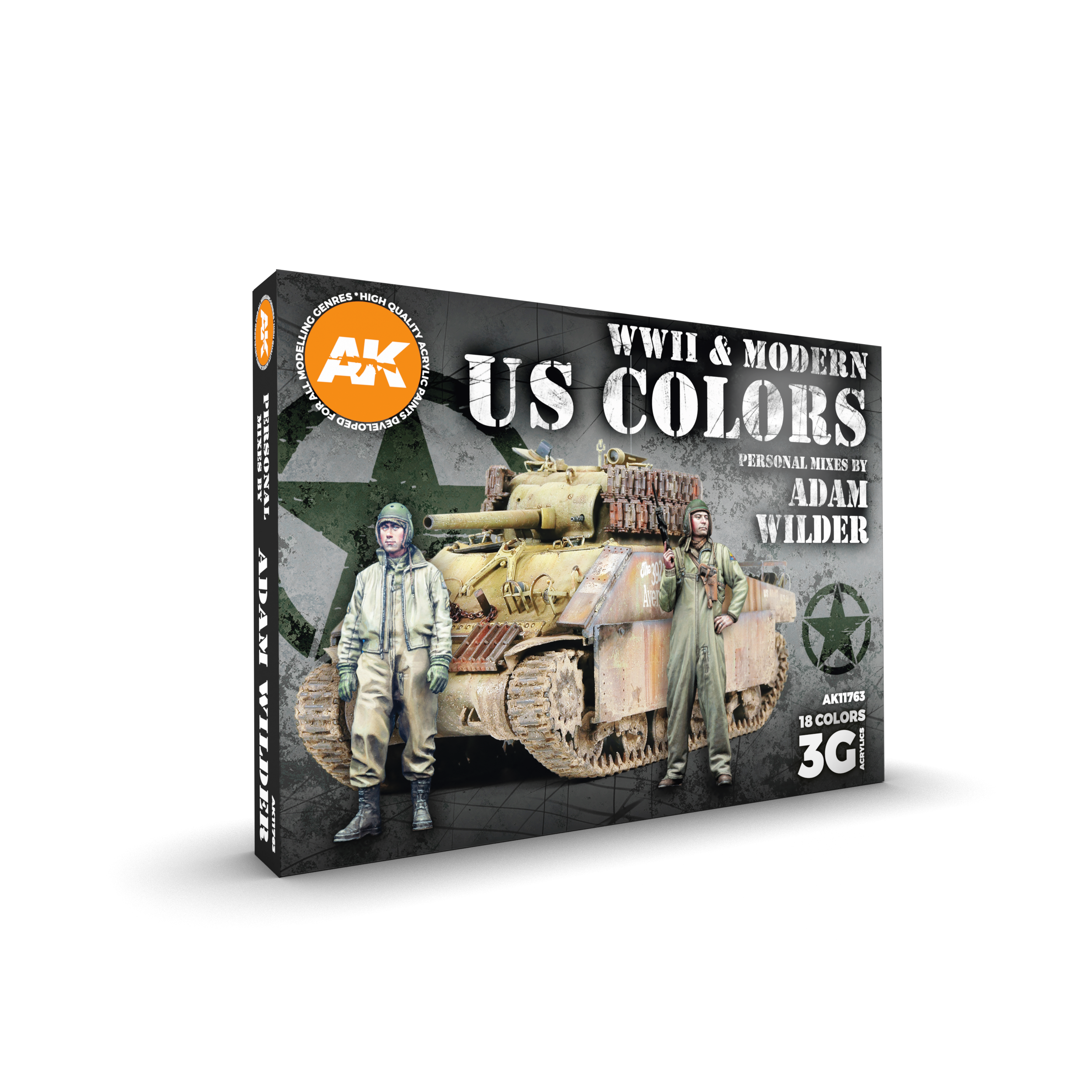 AK Interactive Adam Wilder Signature Set 18 Colors | 8435568328082