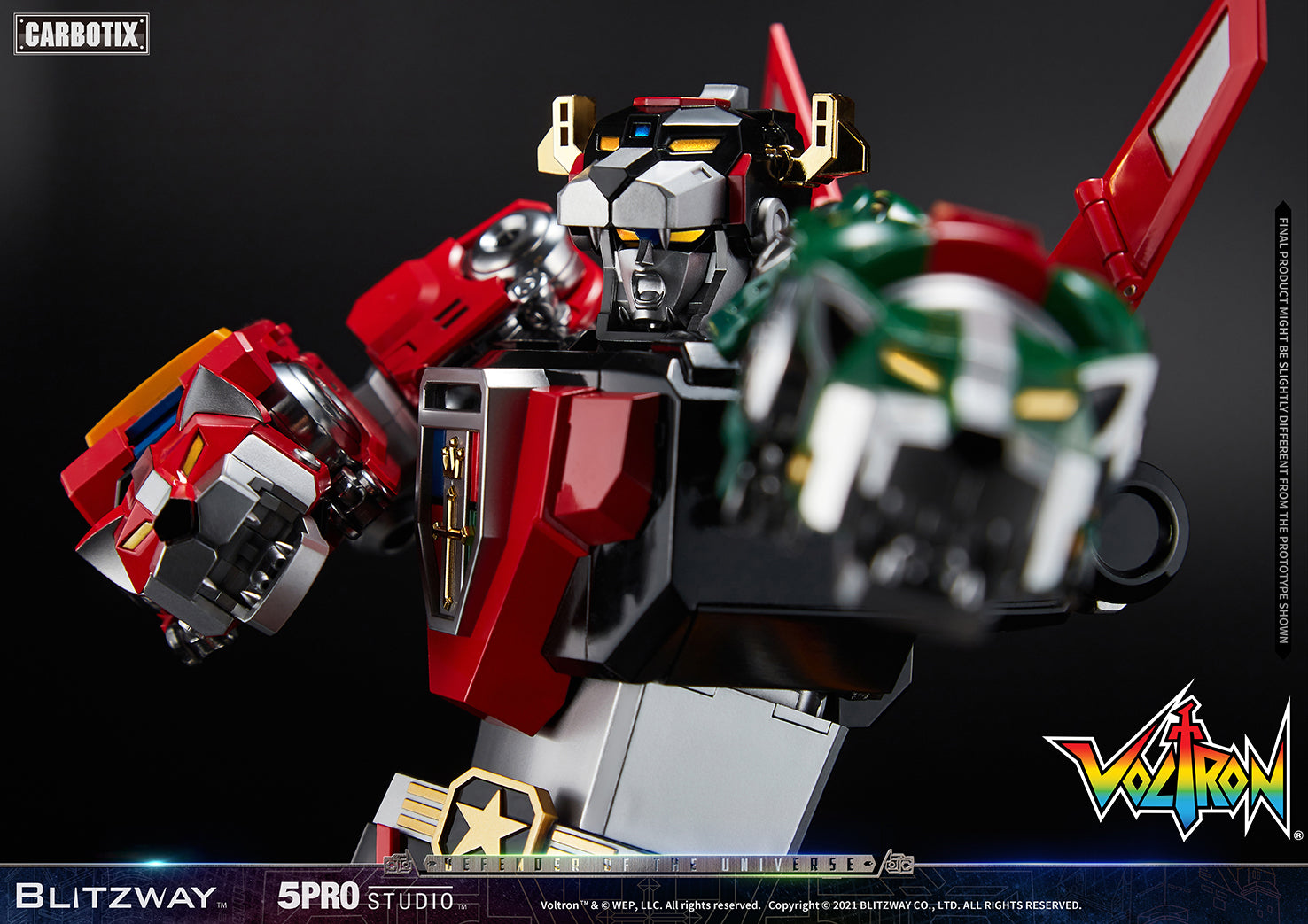 Blitzway 'Voltron' 5Pro Studio CARBOTIX Series, Action Figure | 8809321479531