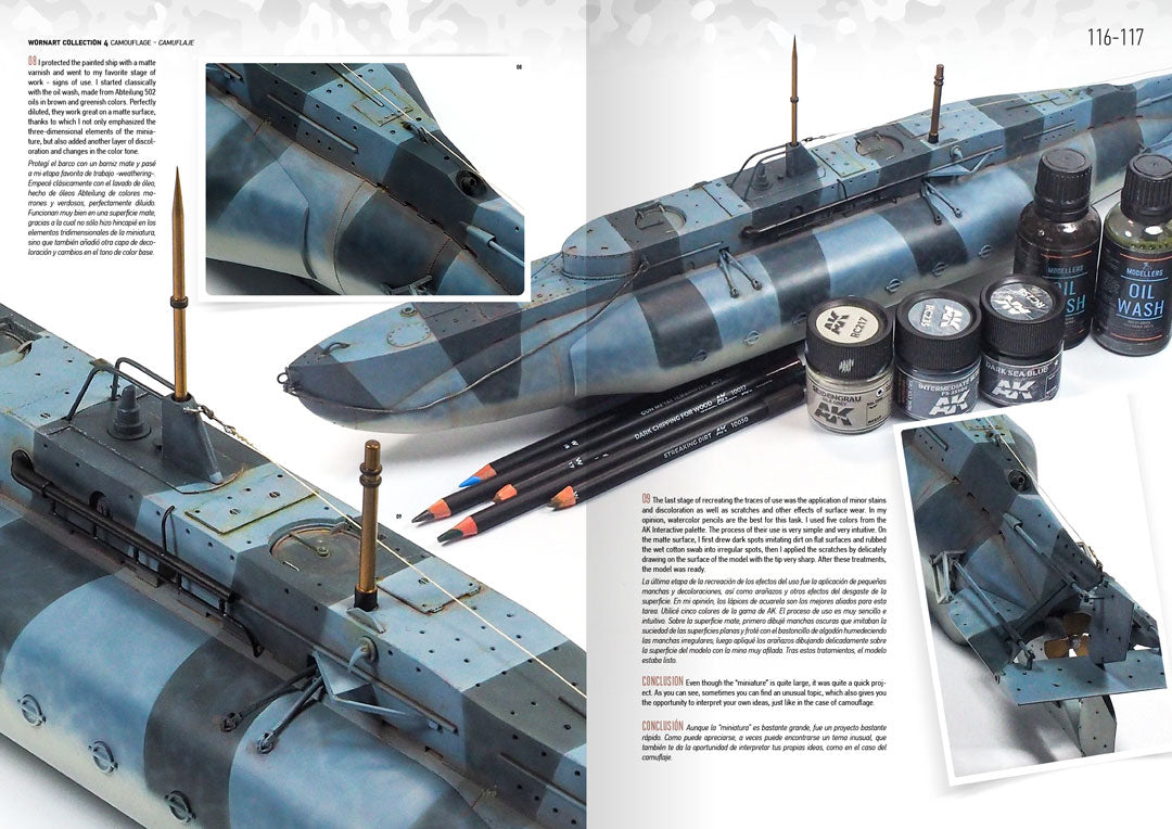AK Interactive Worn Art Collection #04 Camouflage - Bilingual
