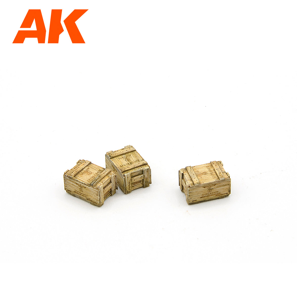 AK Interactive 1/35 Wooden Box 002 Dynamit, 8 Units | 8435568328945